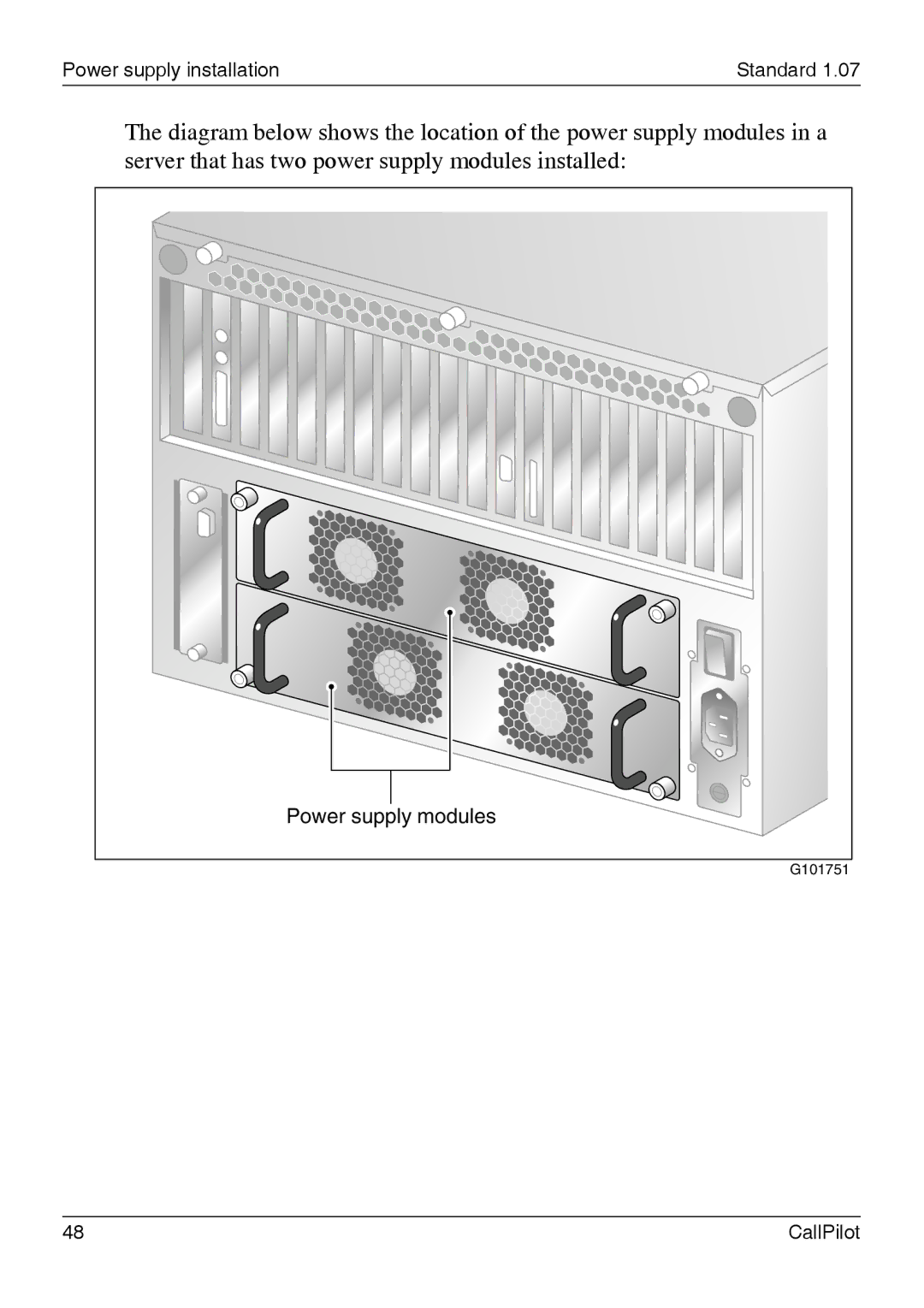 Nortel Networks 1002rp manual Power supply modules 