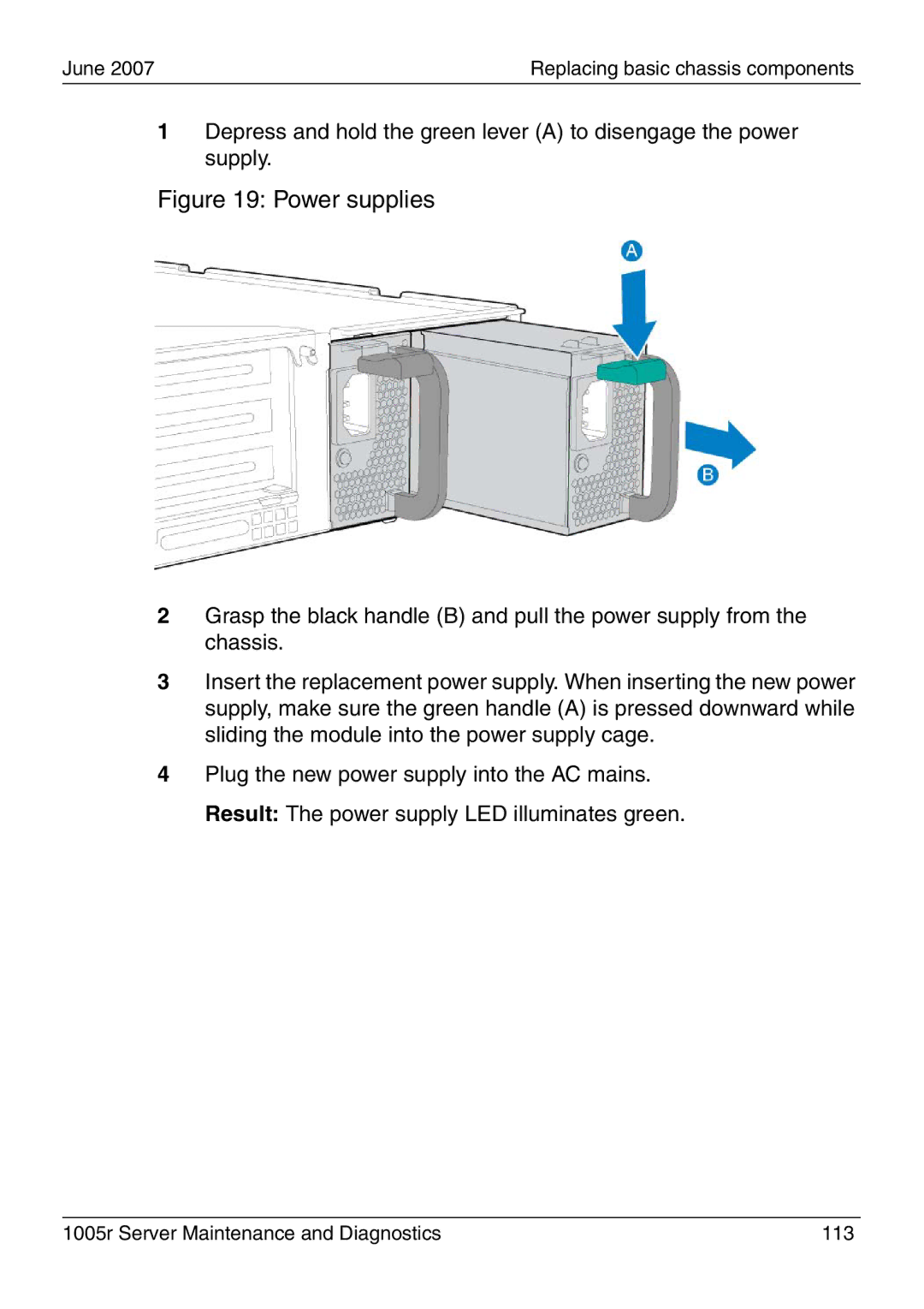 Nortel Networks 1005r manual Power supplies 