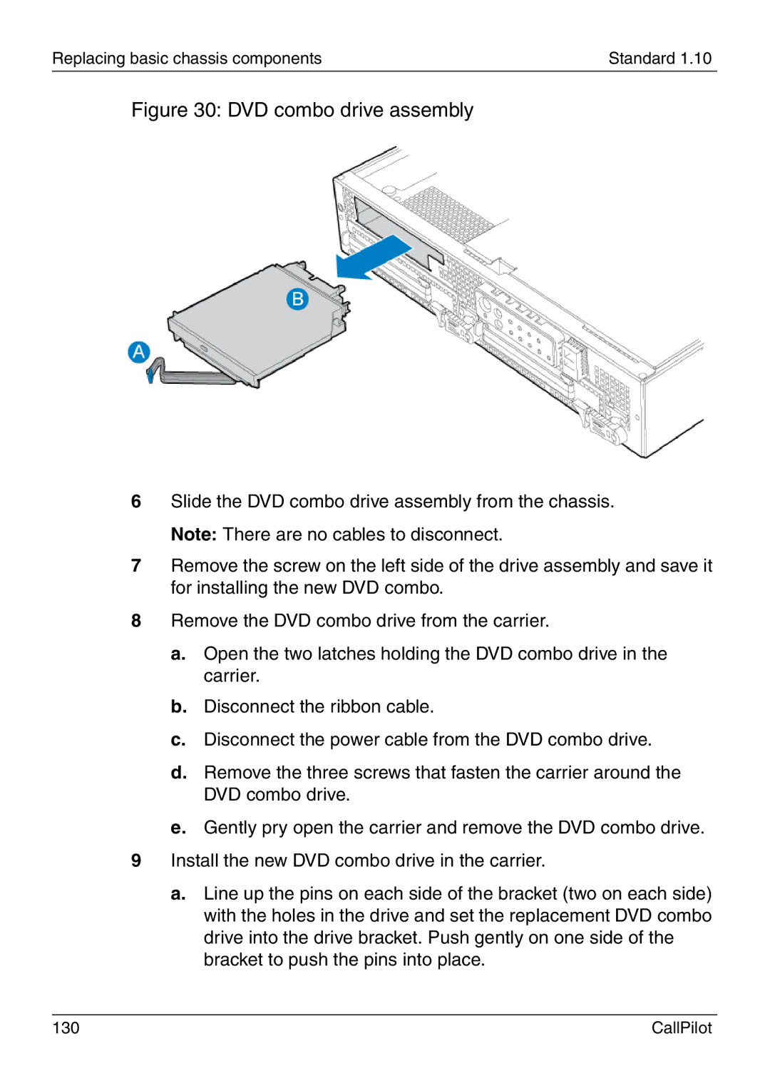 Nortel Networks 1005r manual DVD combo drive assembly 