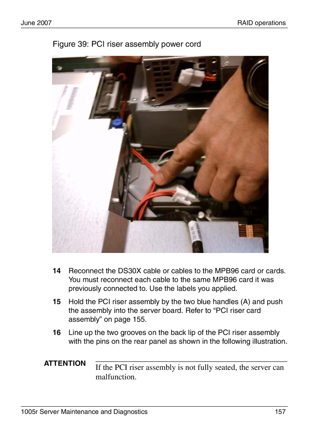 Nortel Networks manual 1005r Server Maintenance and Diagnostics 157 