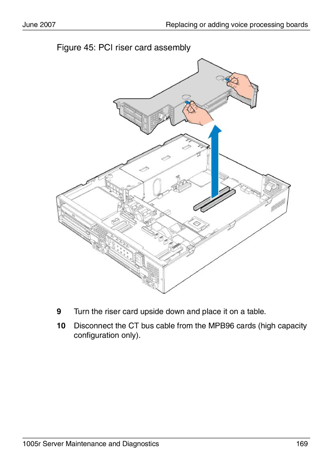 Nortel Networks manual 1005r Server Maintenance and Diagnostics 169 