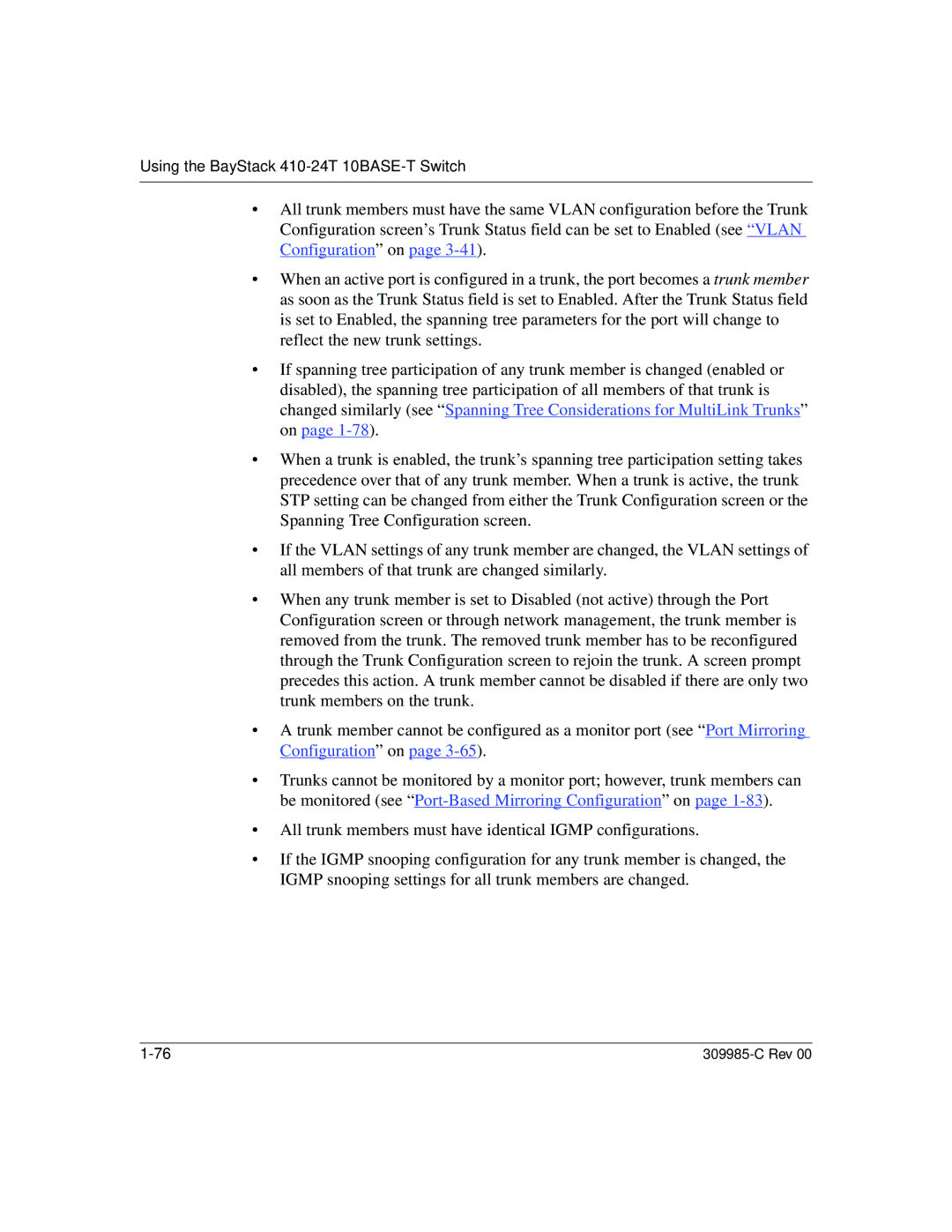 Nortel Networks manual Using the BayStack 410-24T 10BASE-T Switch 