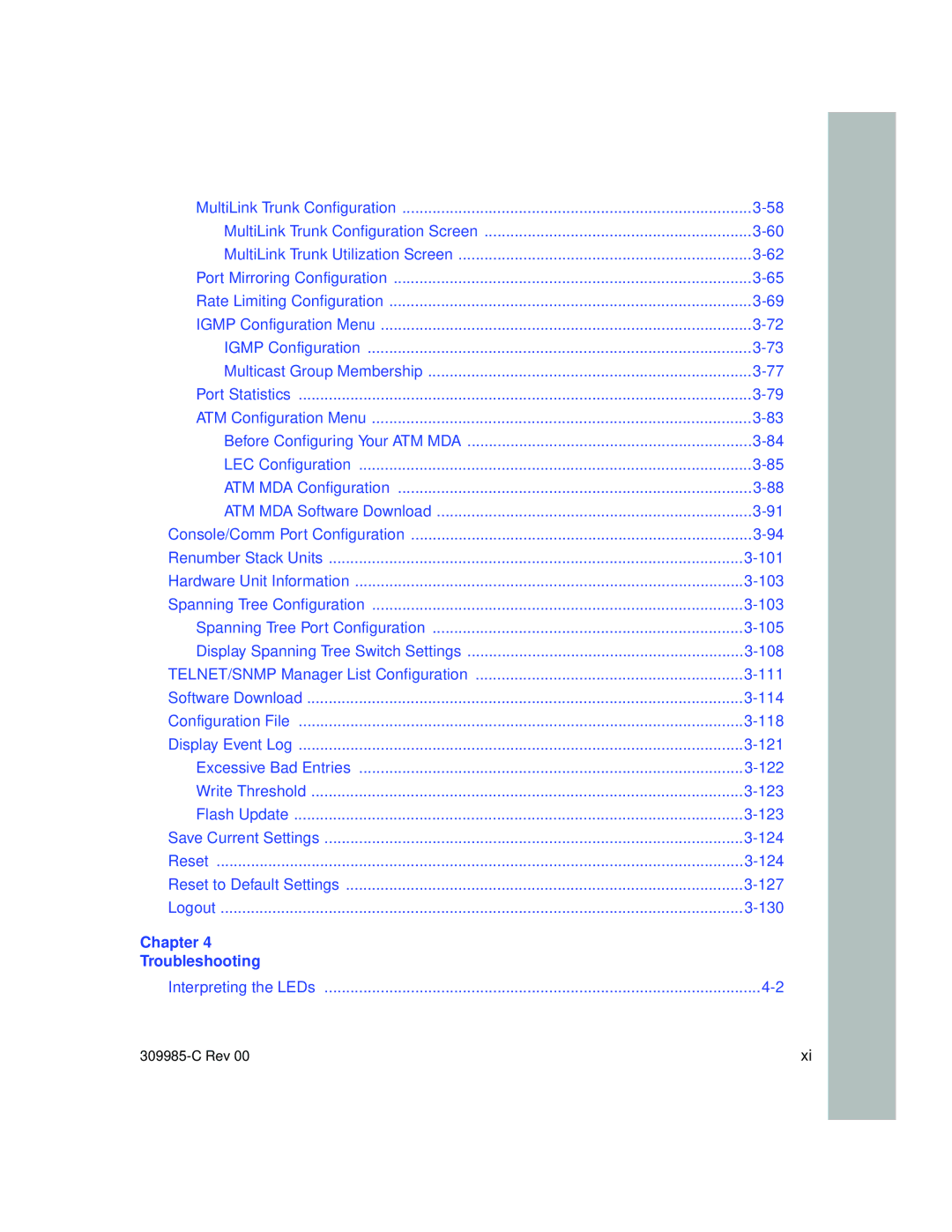 Nortel Networks 10BASE-T manual Chapter Troubleshooting 