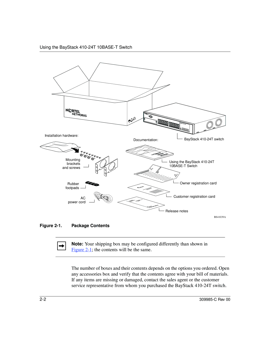 Nortel Networks 10BASE-T manual Contents will be the same 