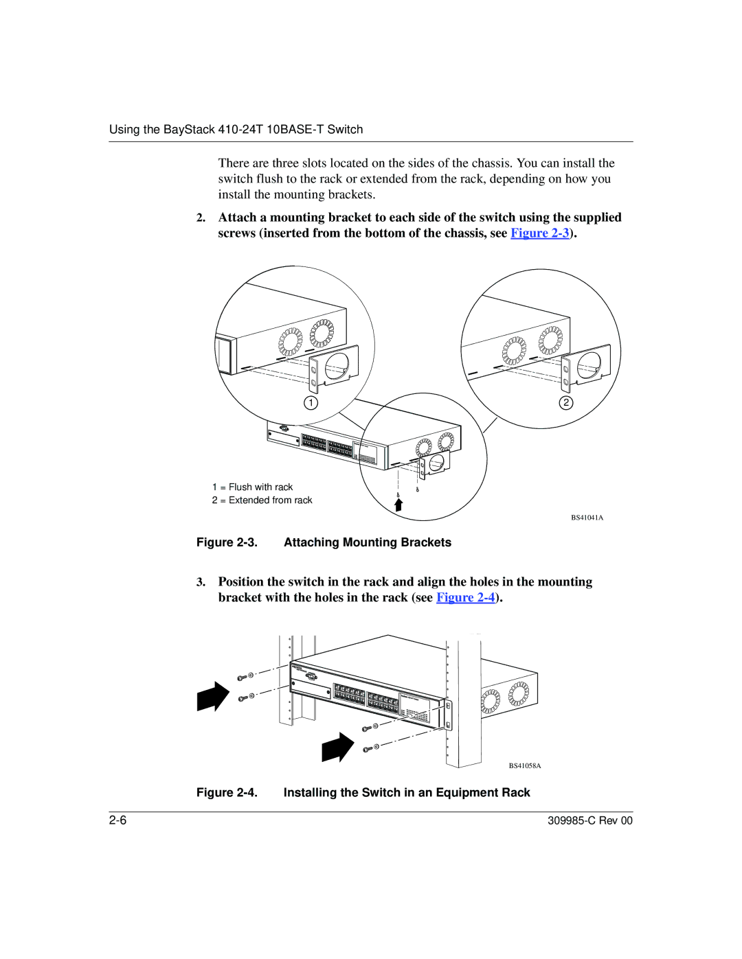 Nortel Networks 10BASE-T manual Attaching Mounting Brackets 