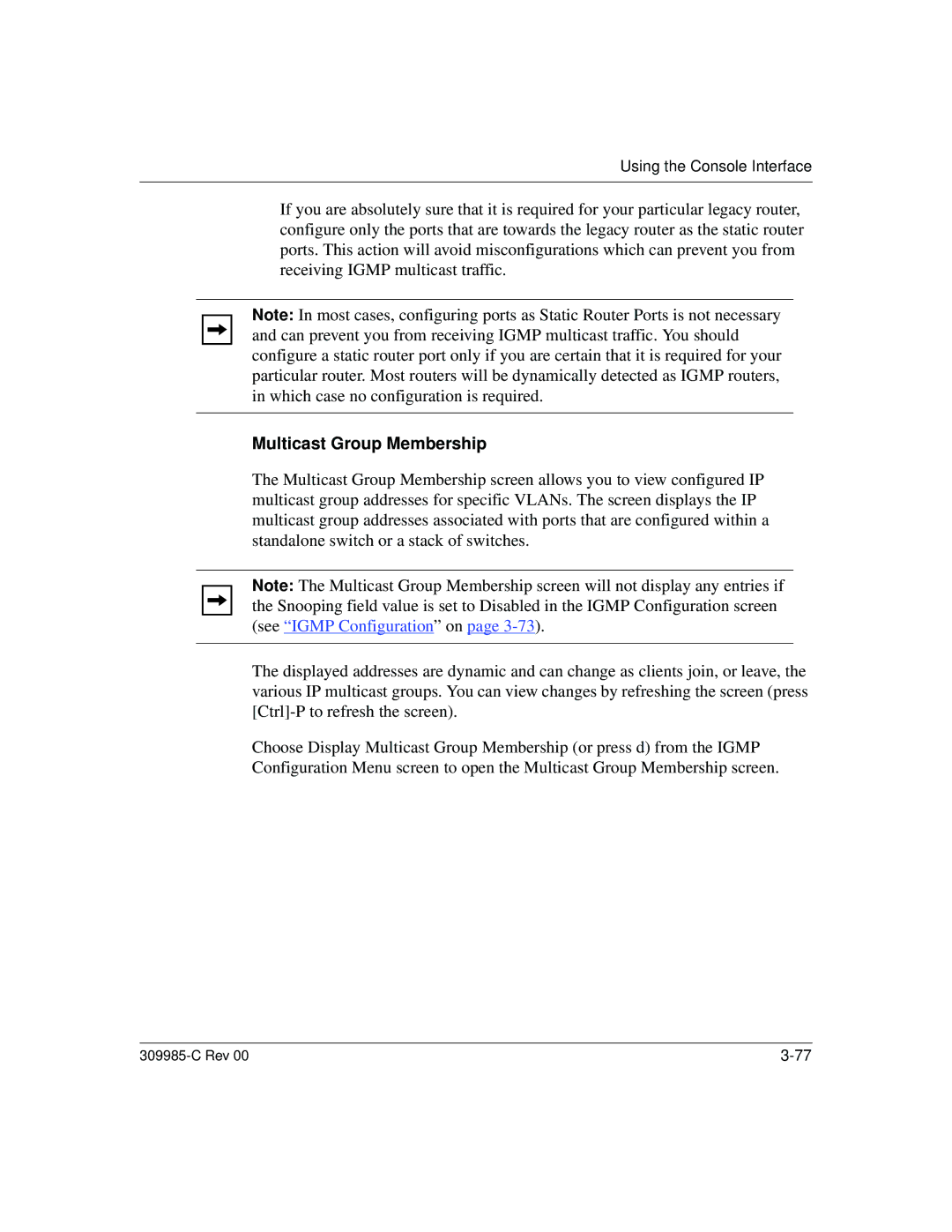 Nortel Networks 10BASE-T manual Multicast Group Membership 