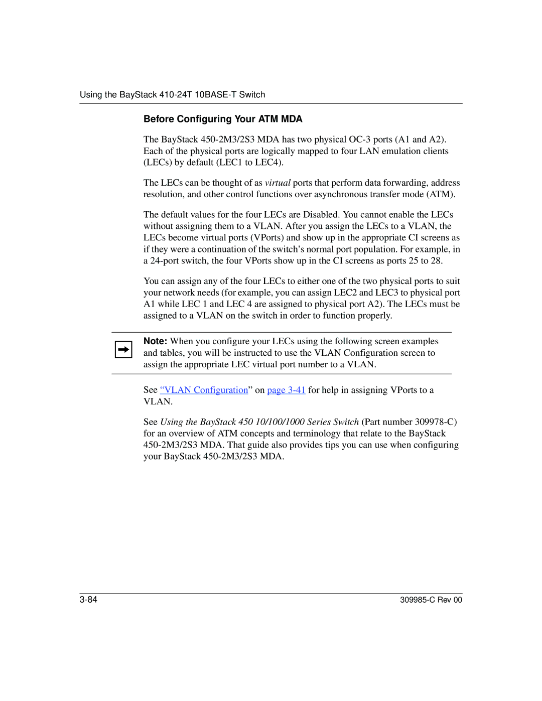 Nortel Networks 10BASE-T manual Before Configuring Your ATM MDA 