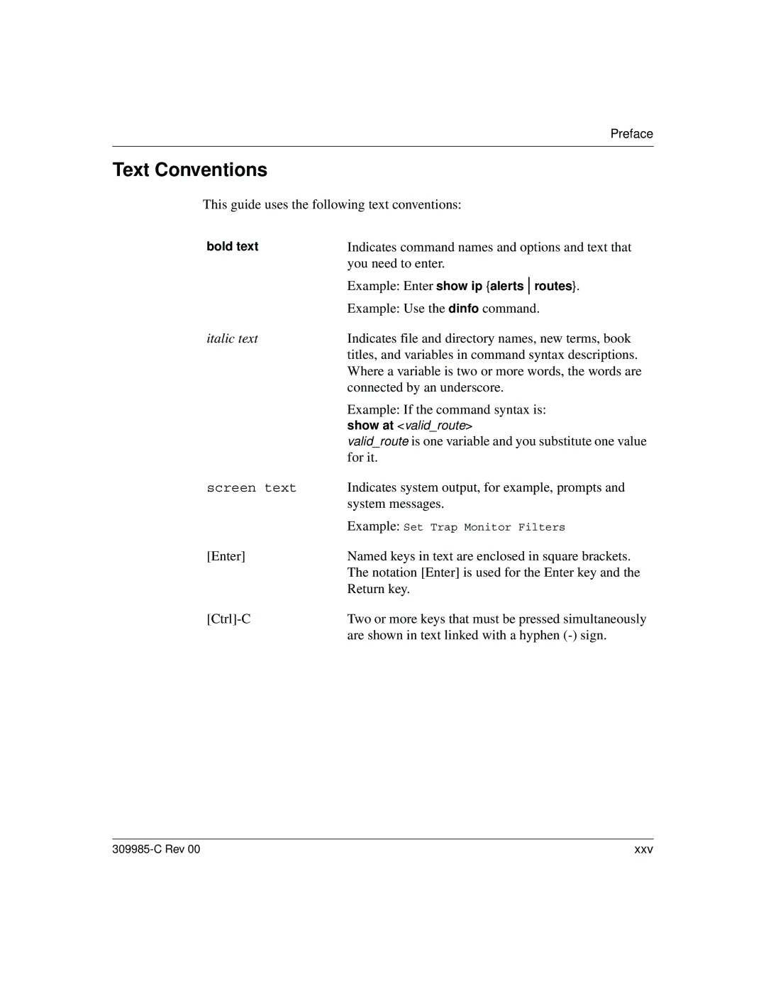 Nortel Networks 10BASE-T manual Text Conventions 