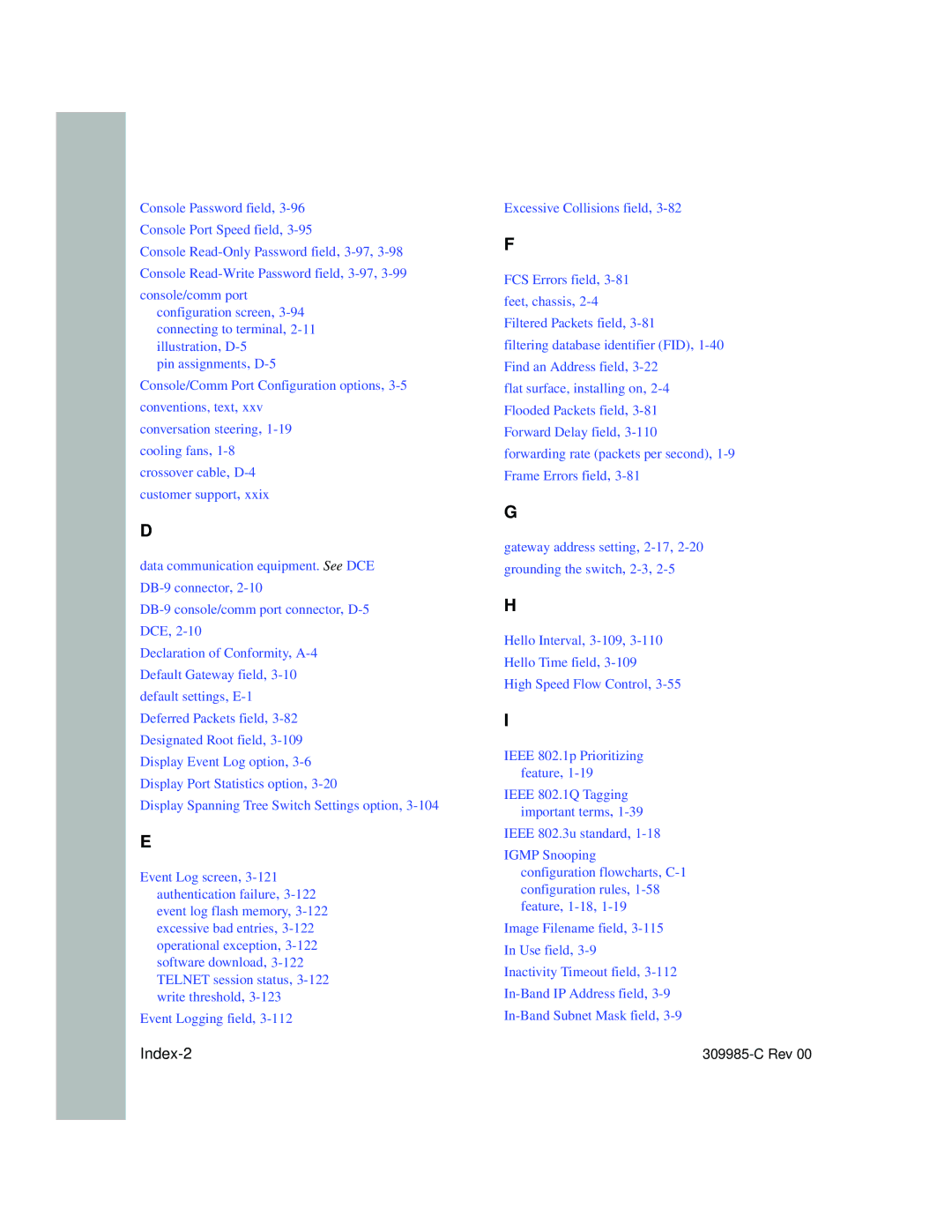 Nortel Networks 10BASE-T manual Index-2 