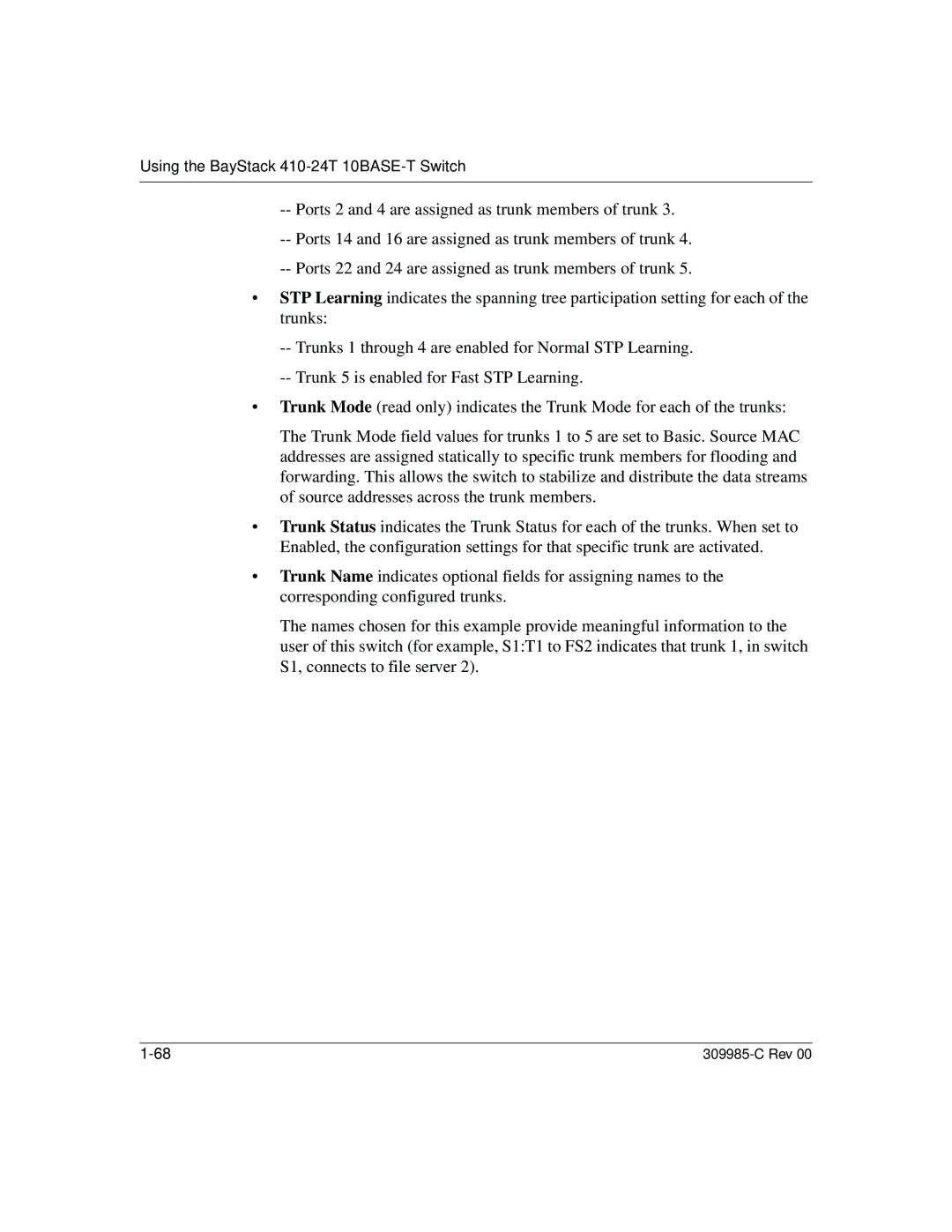 Nortel Networks manual Using the BayStack 410-24T 10BASE-T Switch 