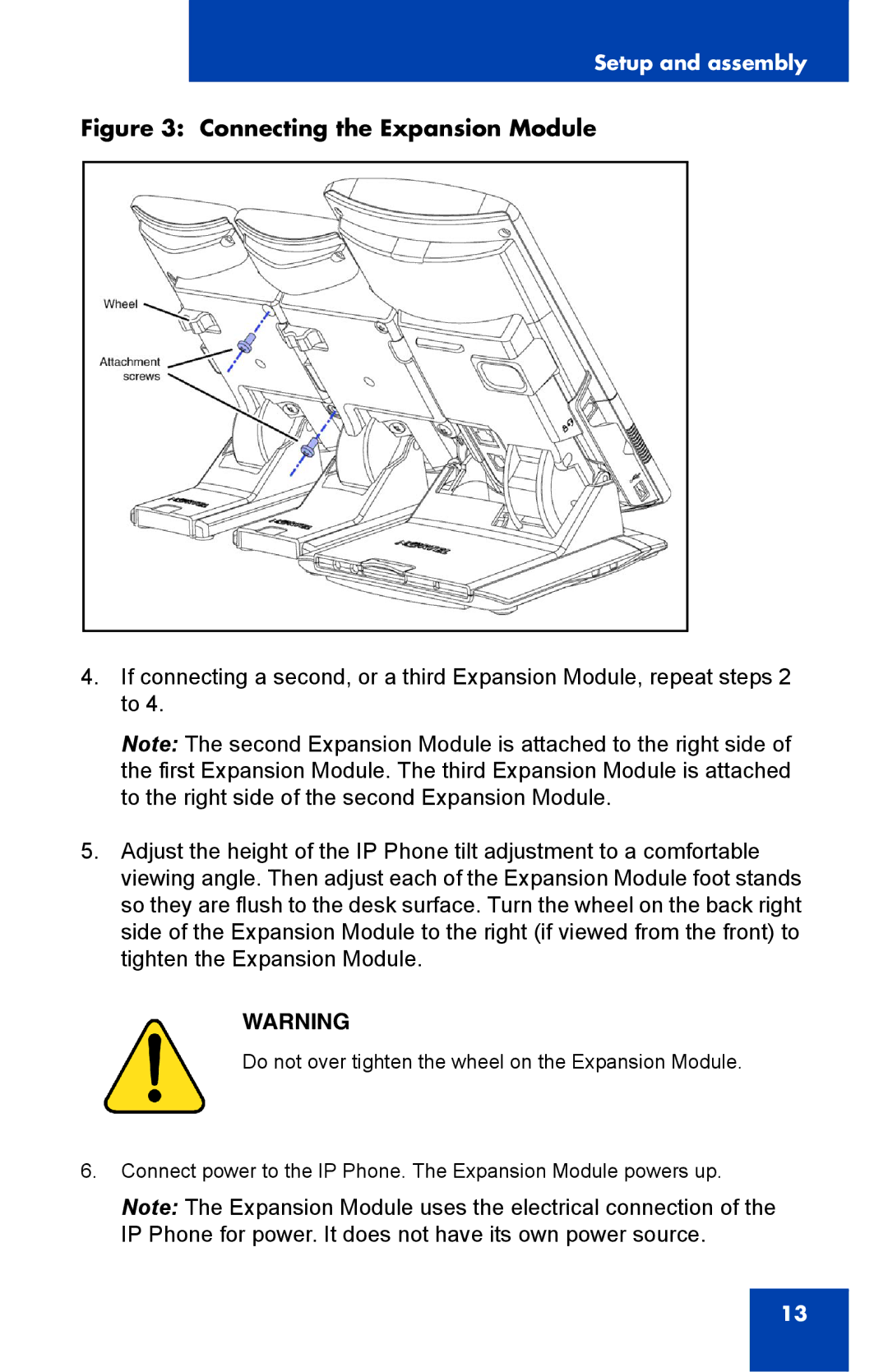 Nortel Networks 1100 manual Connecting the Expansion Module 