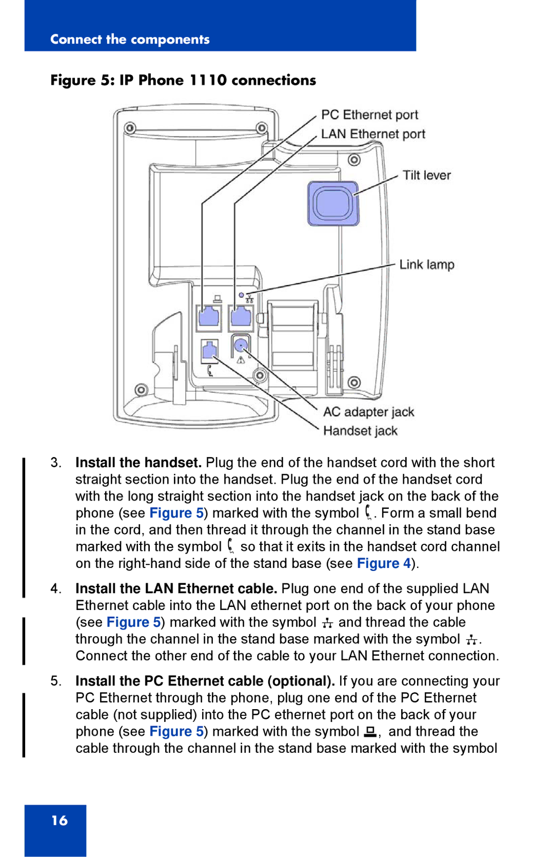 Nortel Networks manual IP Phone 1110 connections 