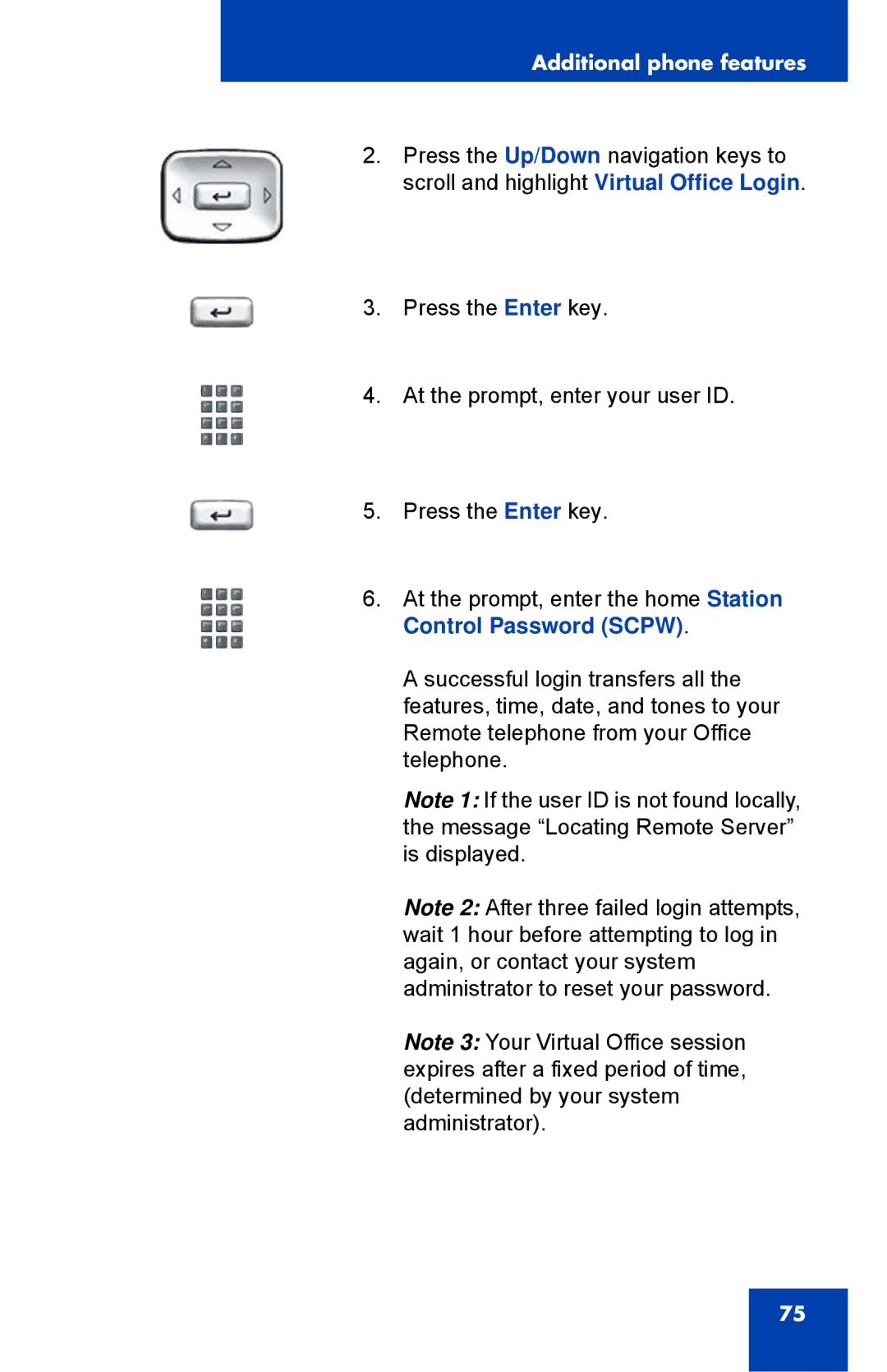 Nortel Networks 1110 manual Additional phone features 