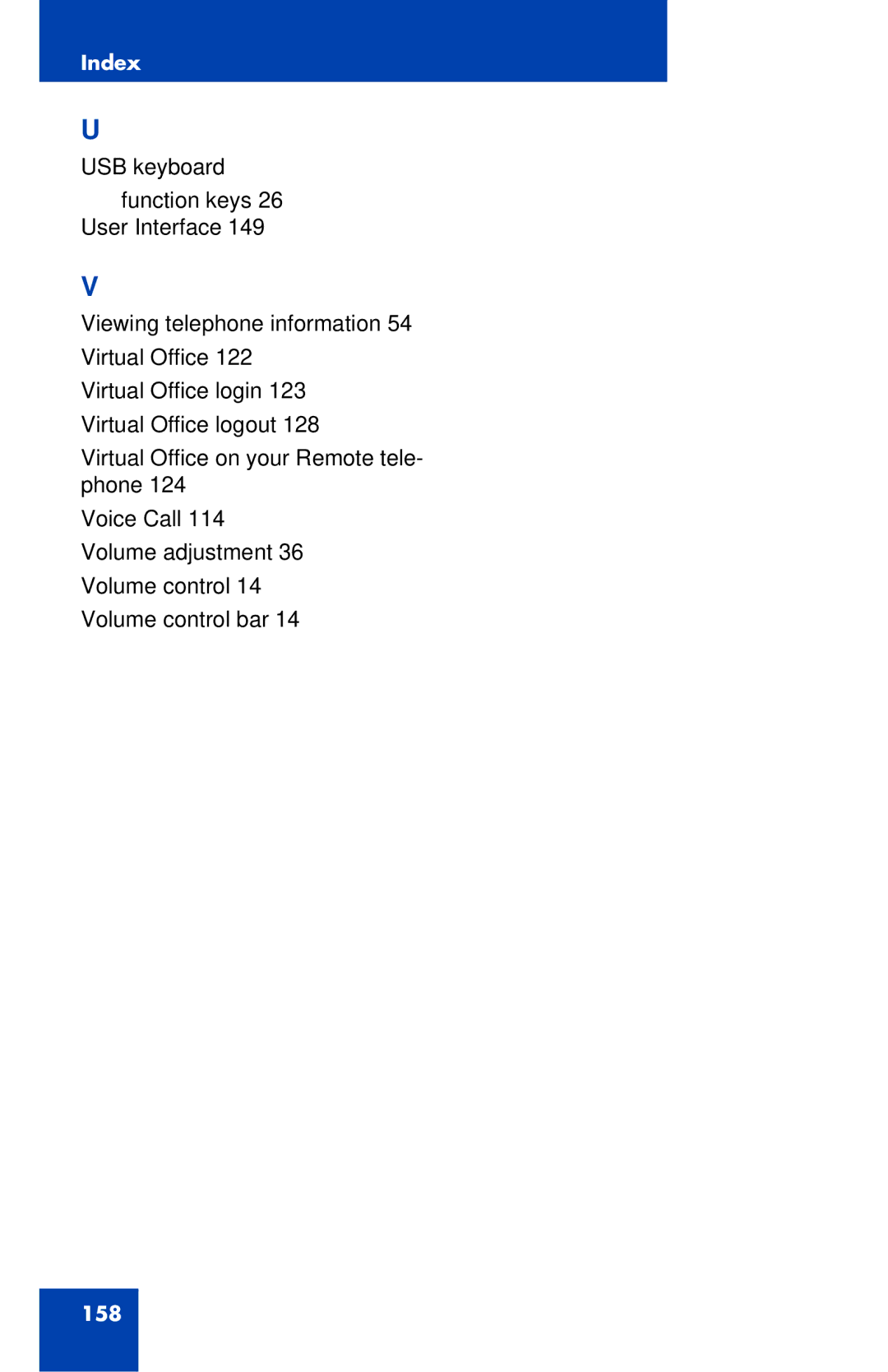 Nortel Networks 1120 manual 158 