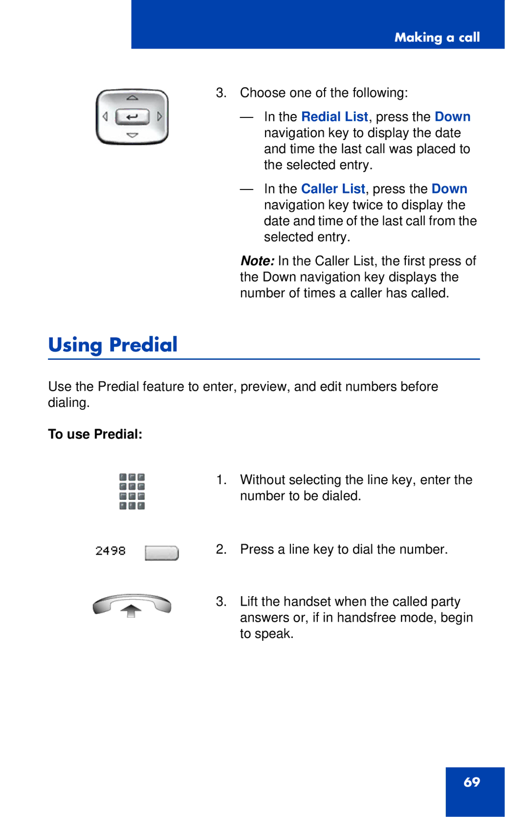 Nortel Networks 1120 manual Using Predial, To use Predial 