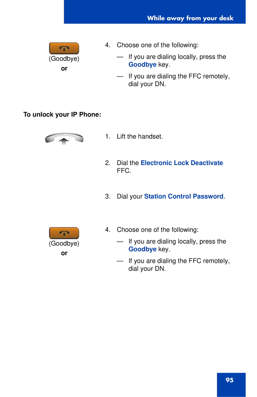 Nortel Networks 1120E manual To unlock your IP Phone 