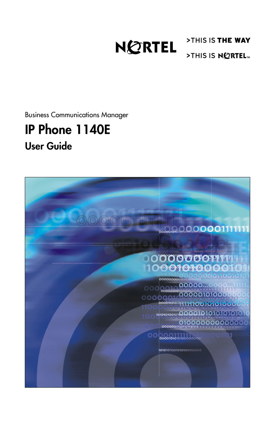 Nortel Networks manual IP Phone 1140E 