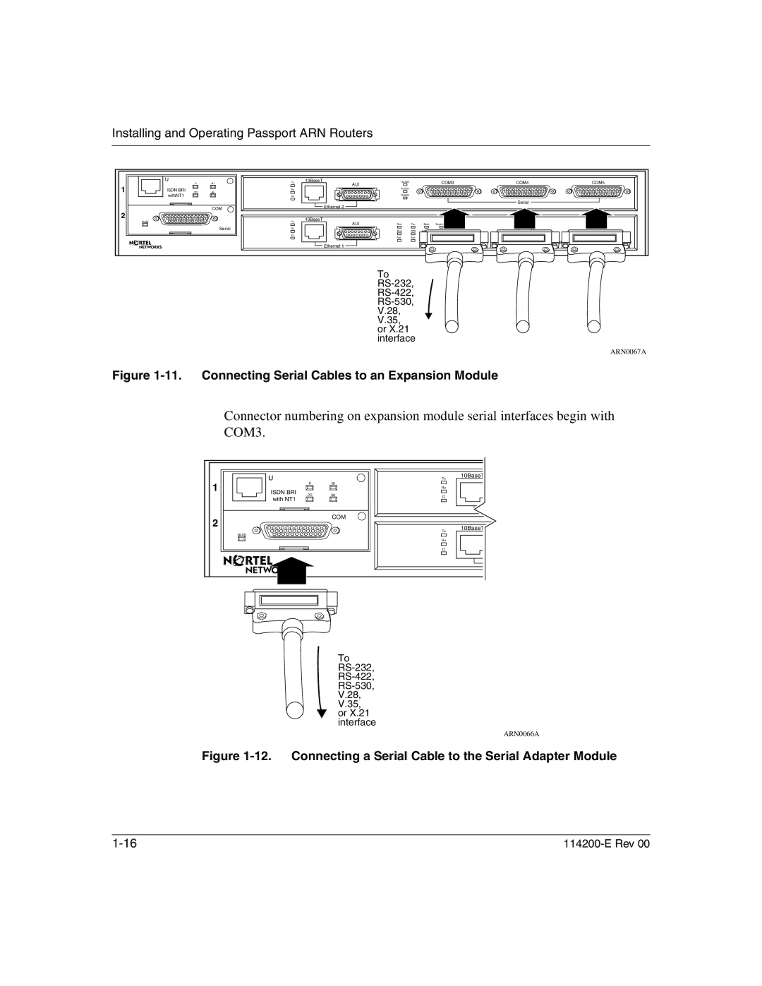 Nortel Networks 114200-E manual COM3 