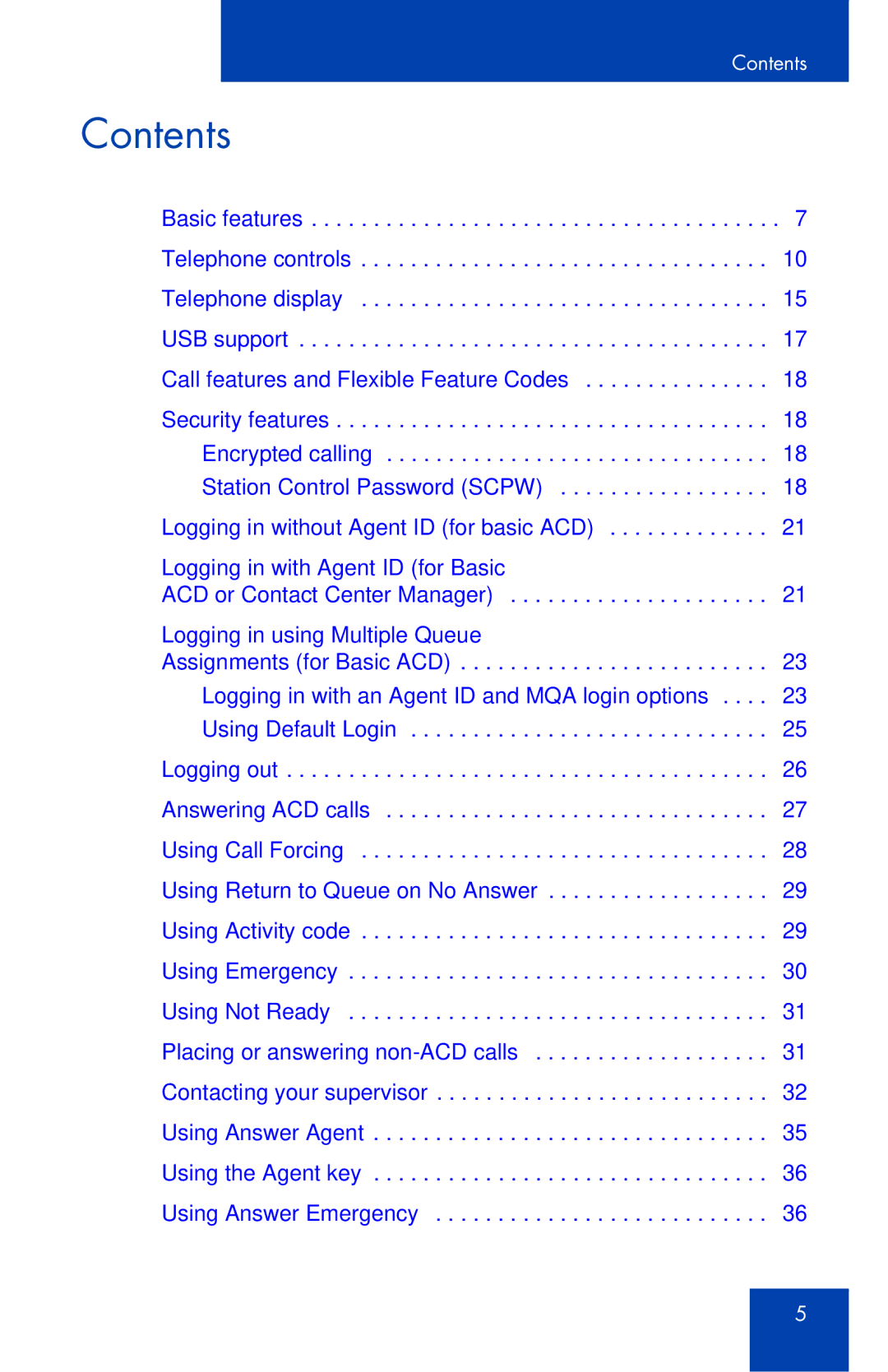 Nortel Networks 1165E manual Contents 