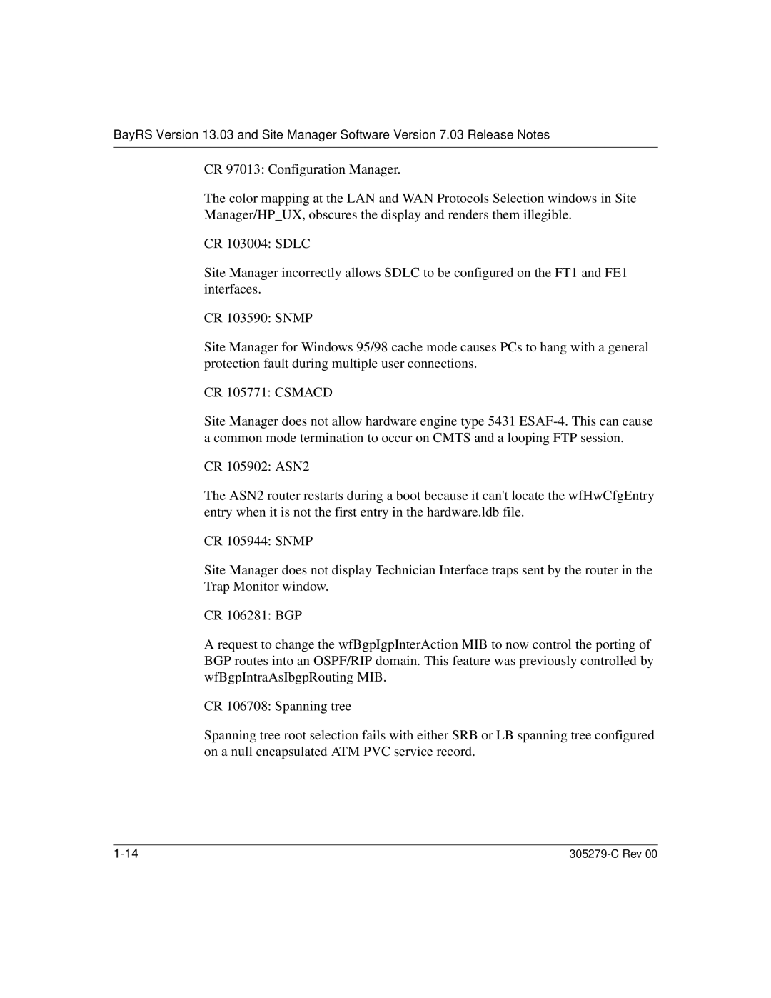 Nortel Networks 13.03 manual Rev 