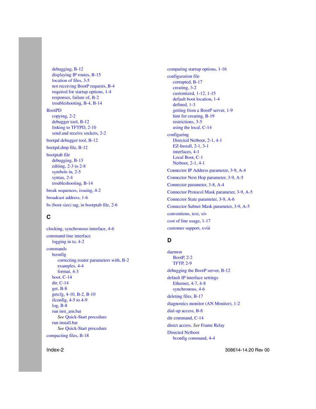 Nortel Networks 14.2 manual Index-2 