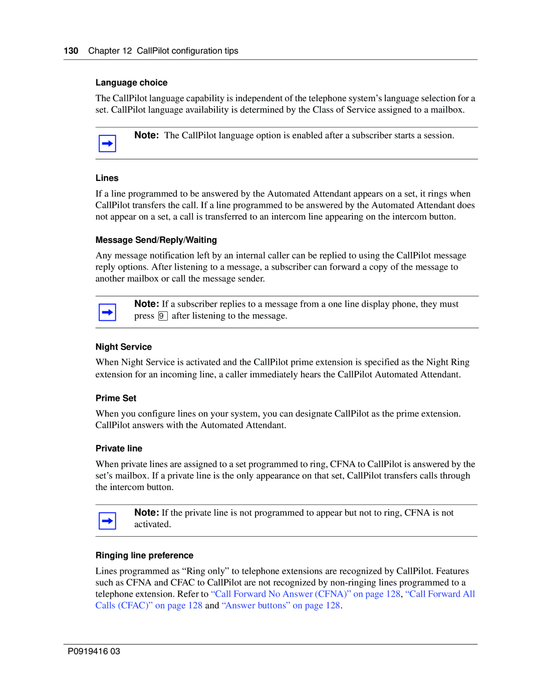 Nortel Networks 150, CallPilot manual Language choice 