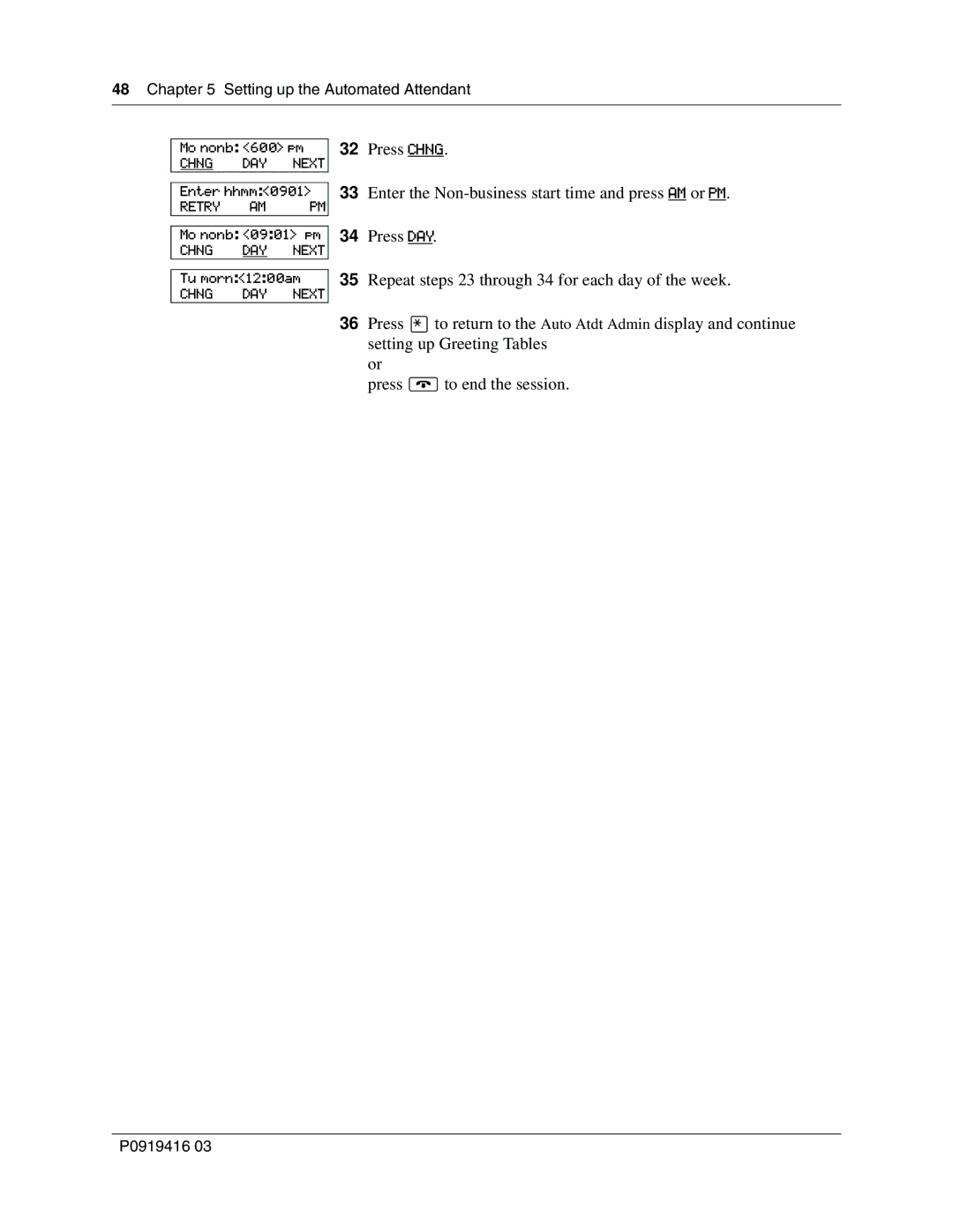 Nortel Networks 150, CallPilot manual Mo nonb 600 pm 