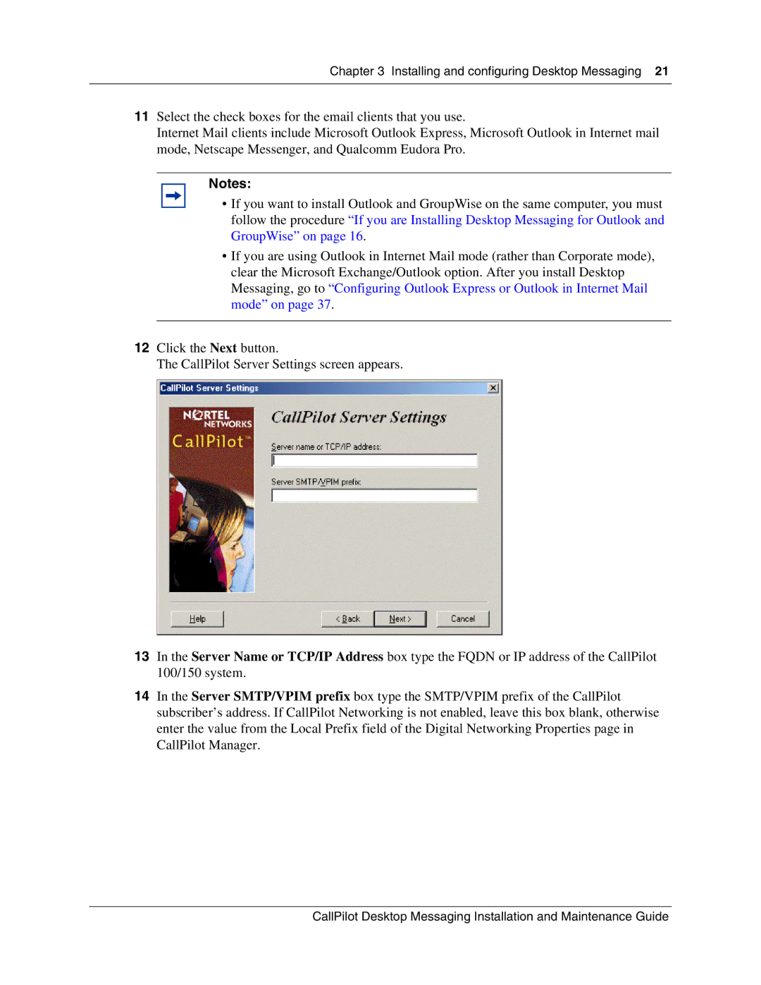 Nortel Networks 150 manual Installing and configuring Desktop Messaging 