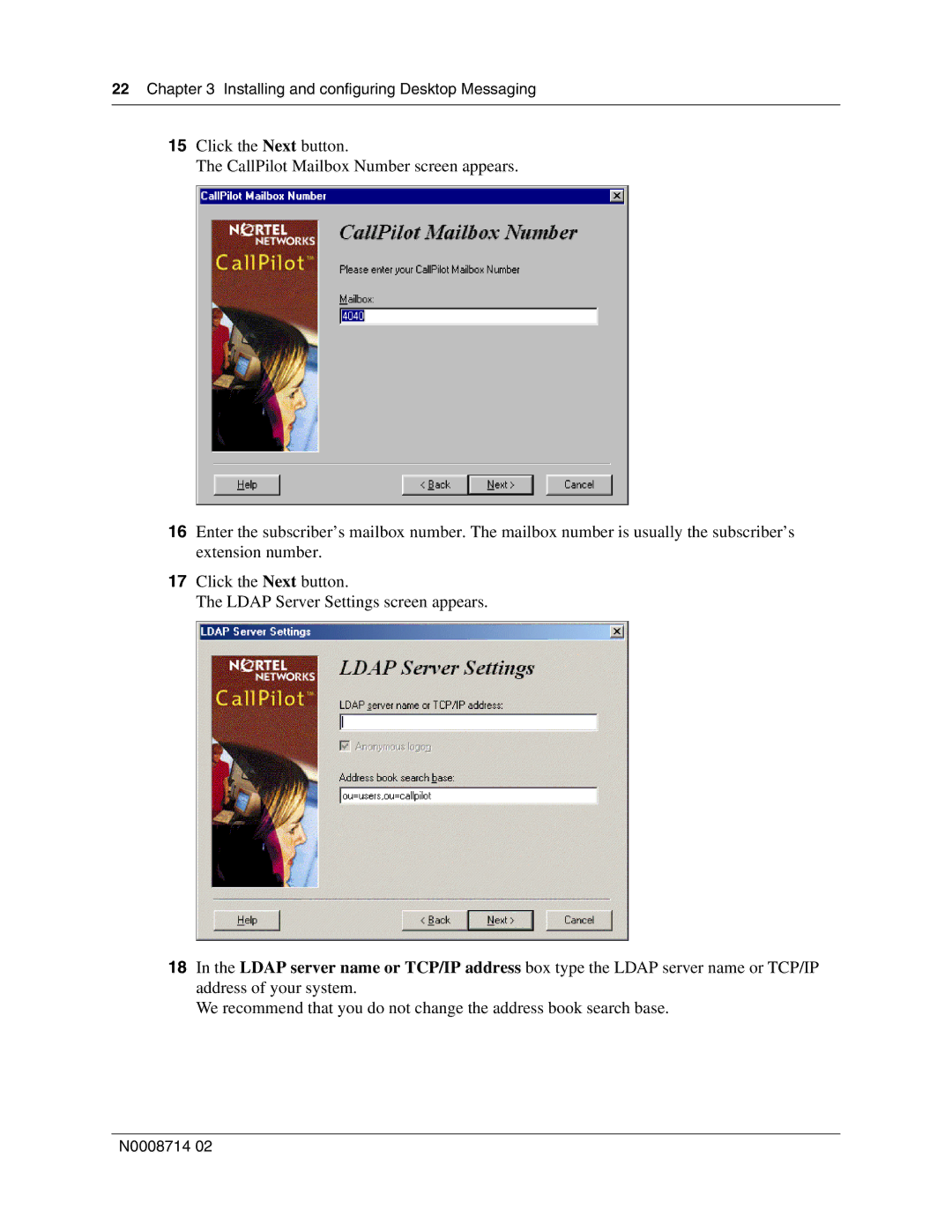 Nortel Networks 150 manual Installing and configuring Desktop Messaging 