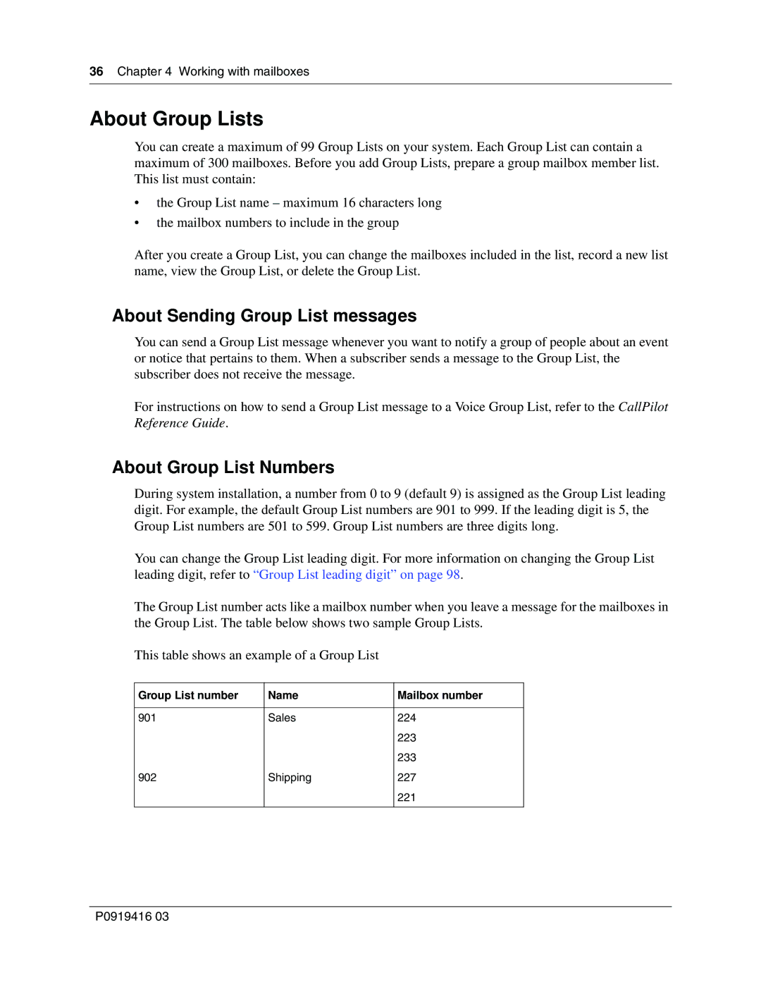 Nortel Networks 150 manual About Group Lists, About Sending Group List messages, About Group List Numbers 