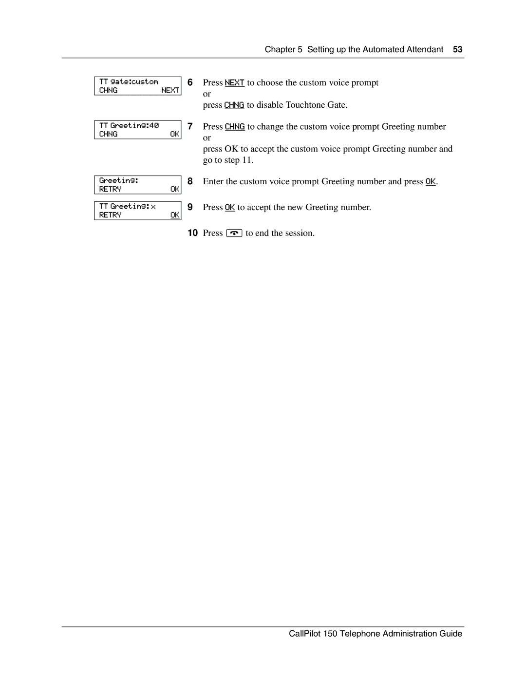 Nortel Networks 150 manual TT gatecustom 