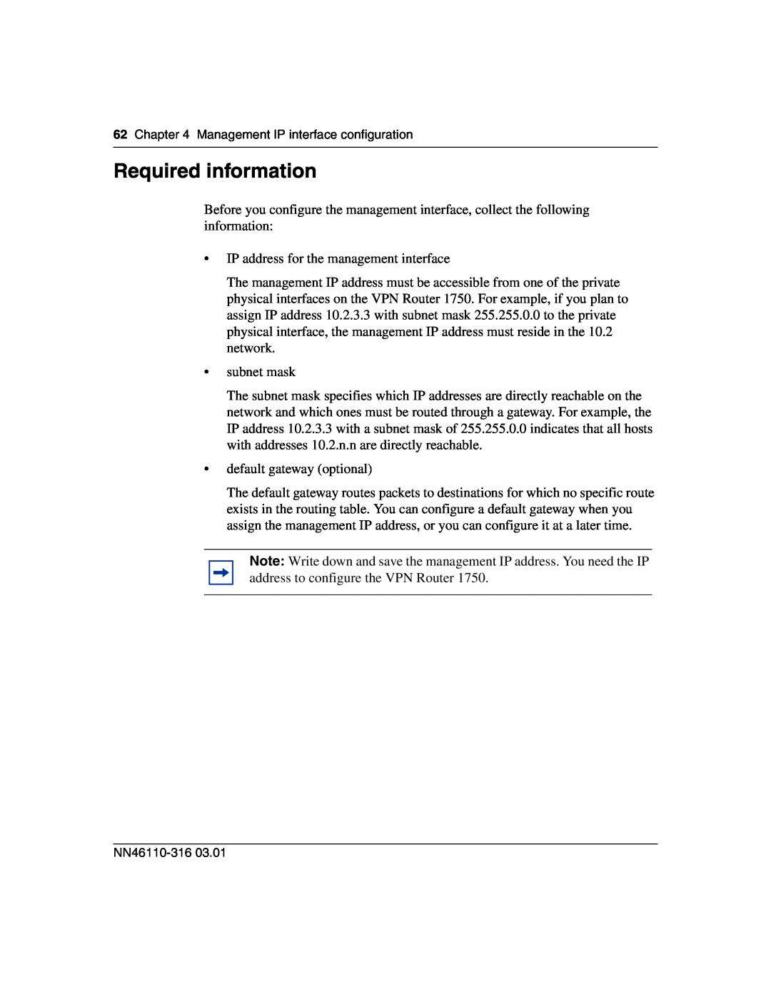 Nortel Networks 1750 manual Required information 