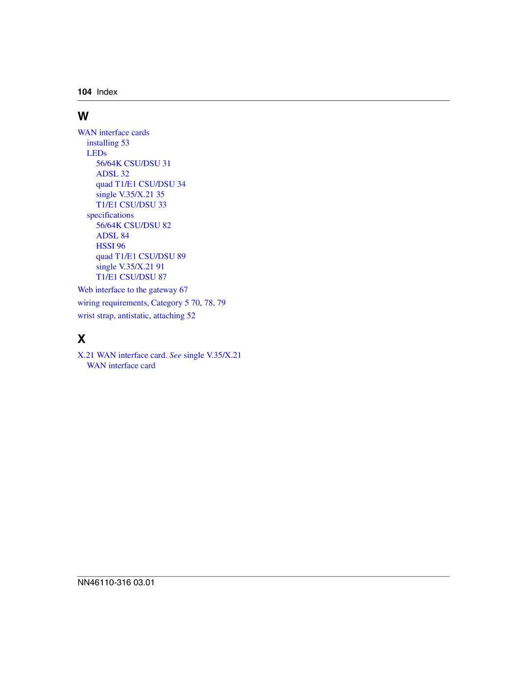 Nortel Networks 1750 manual Hssi 