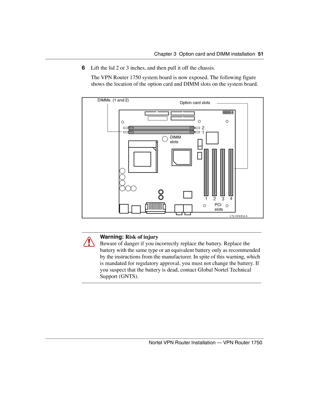 Nortel Networks 1750 manual Dimm 