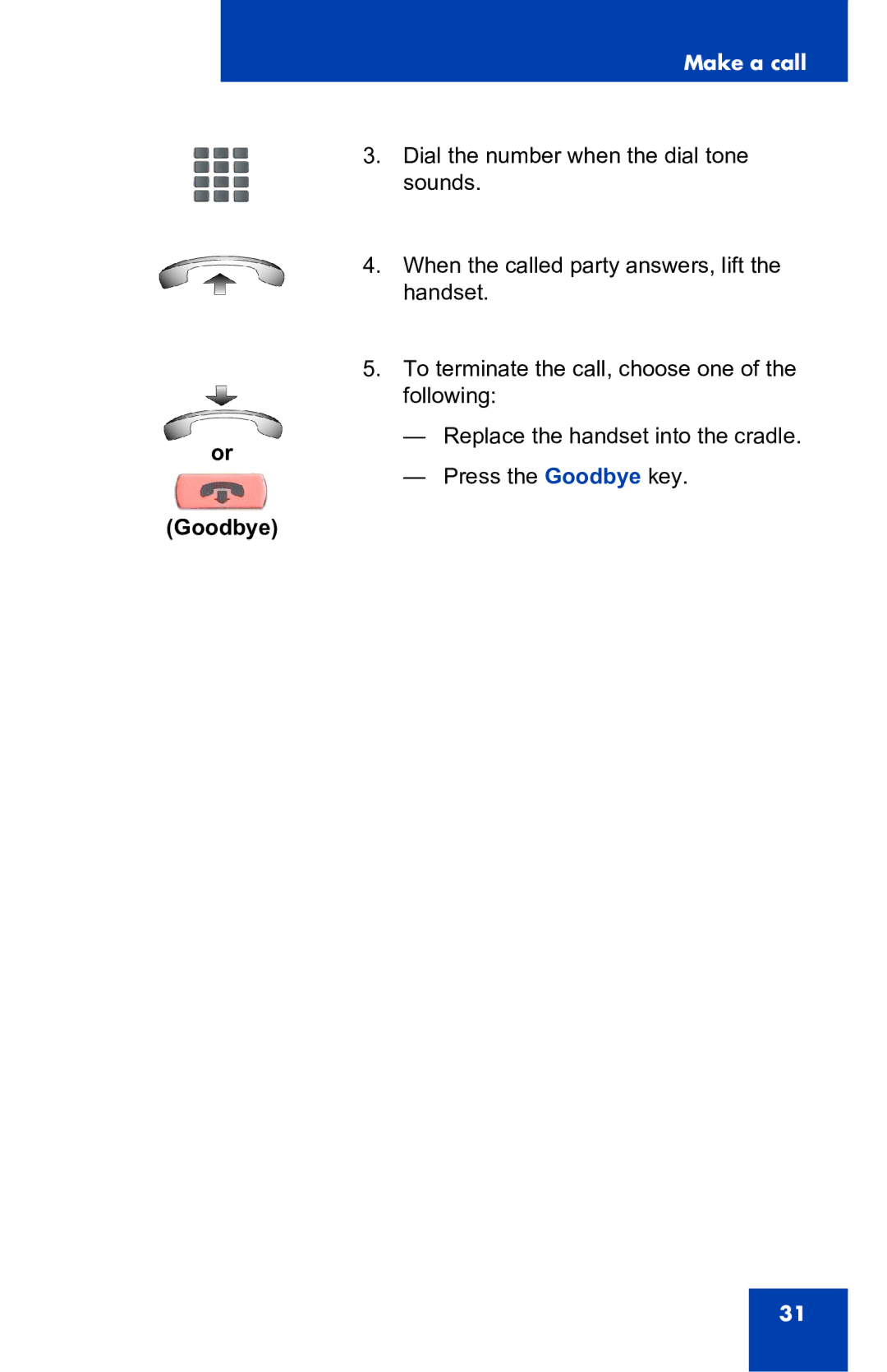 Nortel Networks 2001 manual Goodbye 