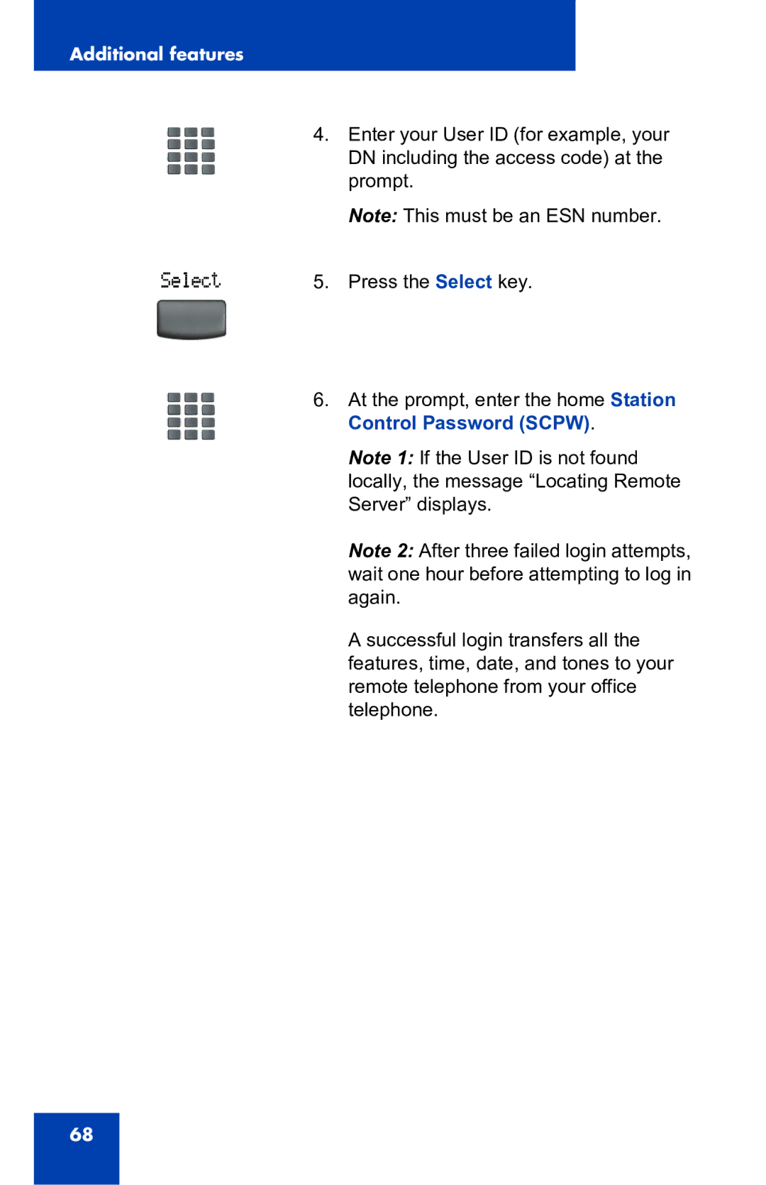 Nortel Networks 2001 manual Additional features 