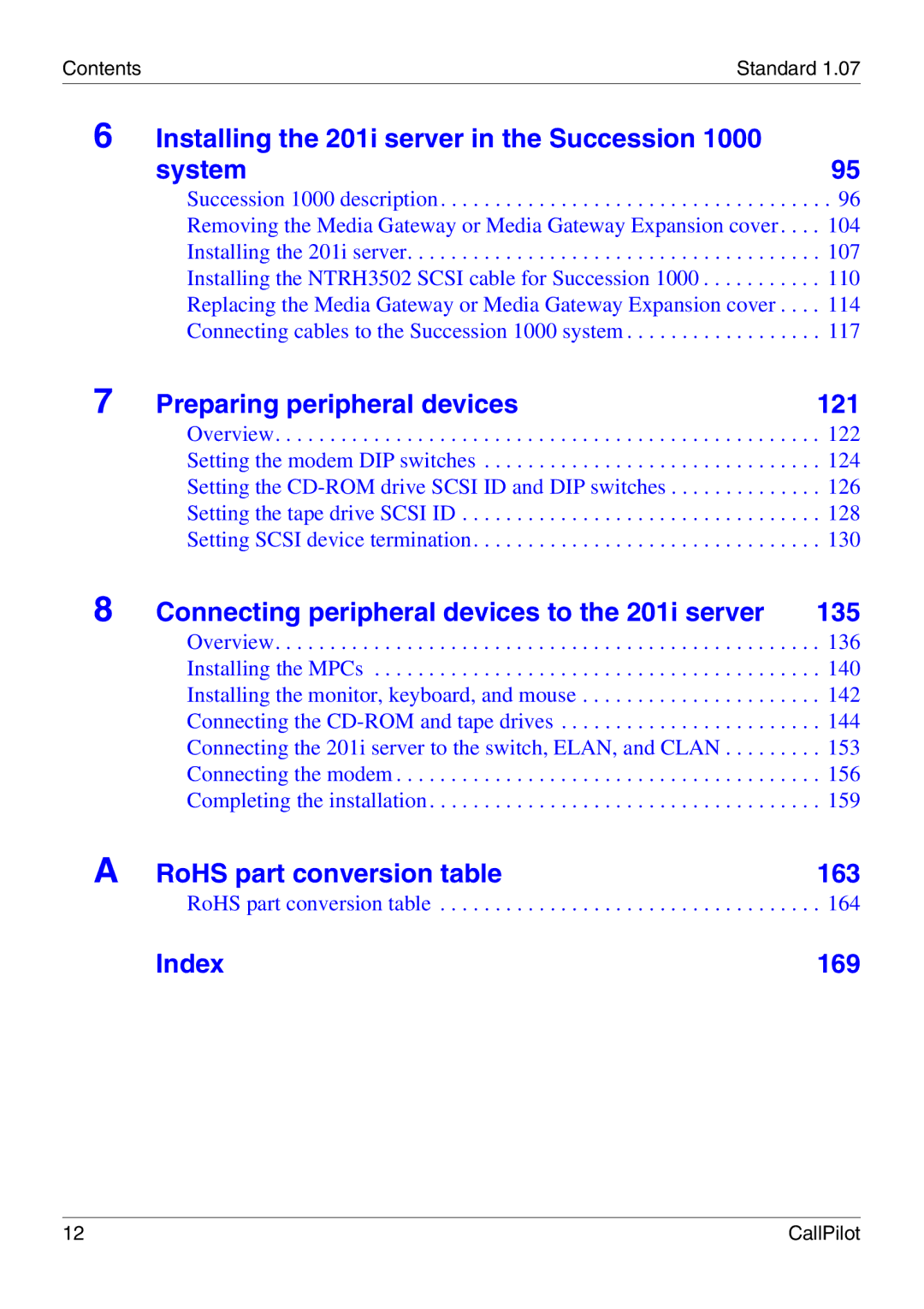 Nortel Networks manual Installing the 201i server in the Succession 