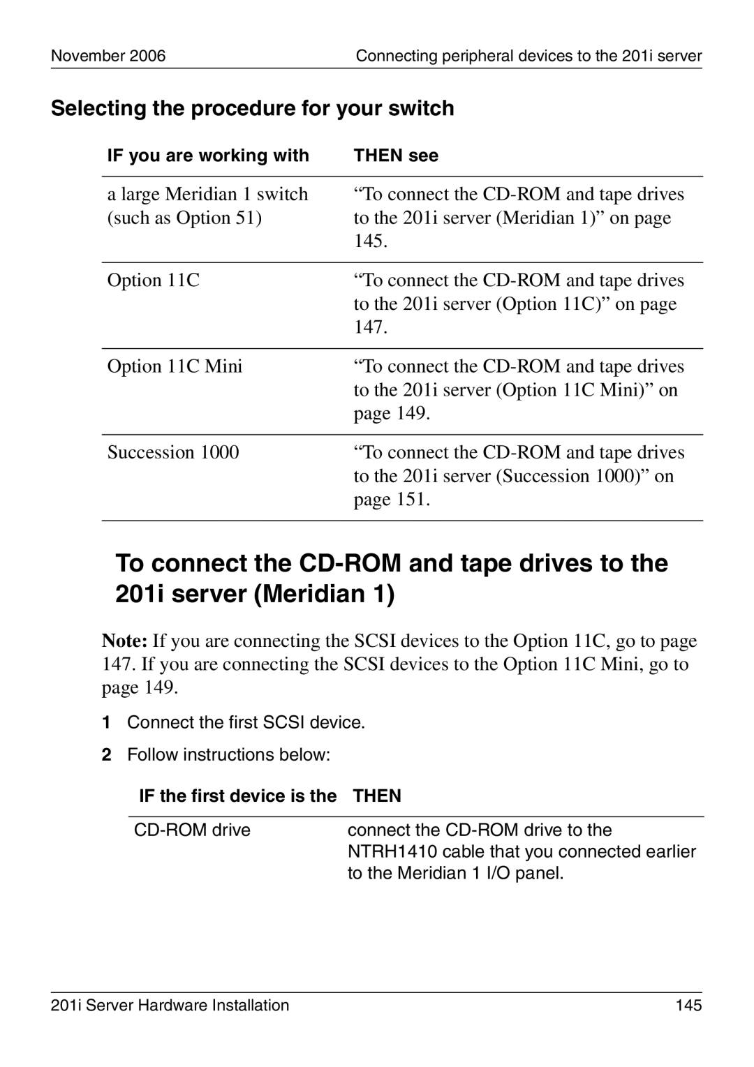 Nortel Networks 201i manual Selecting the procedure for your switch 