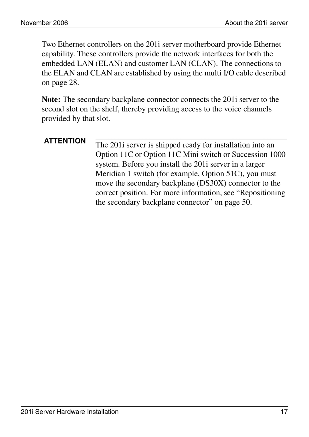 Nortel Networks manual About the 201i server 