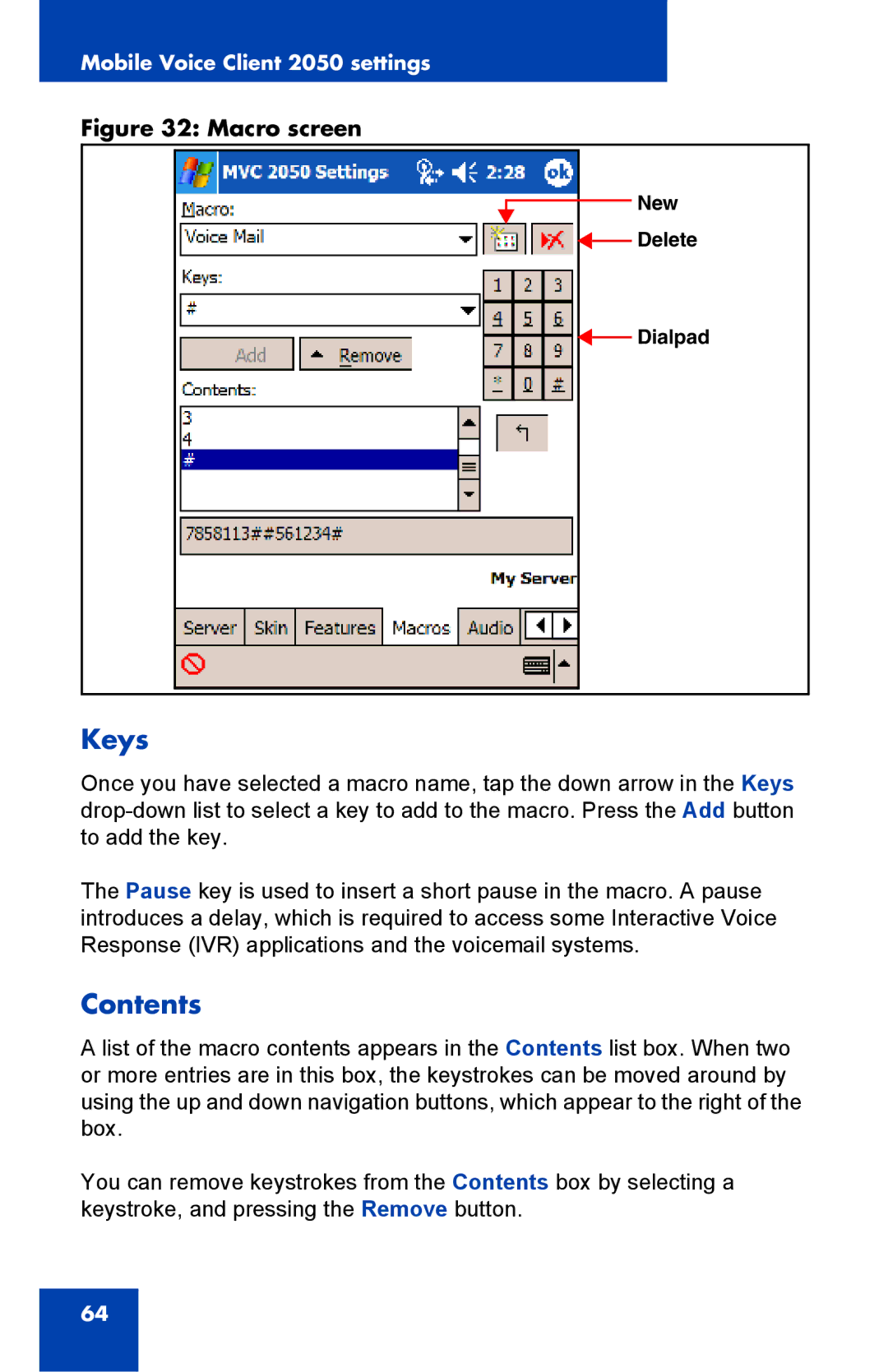 Nortel Networks 2050 manual Keys, Contents 