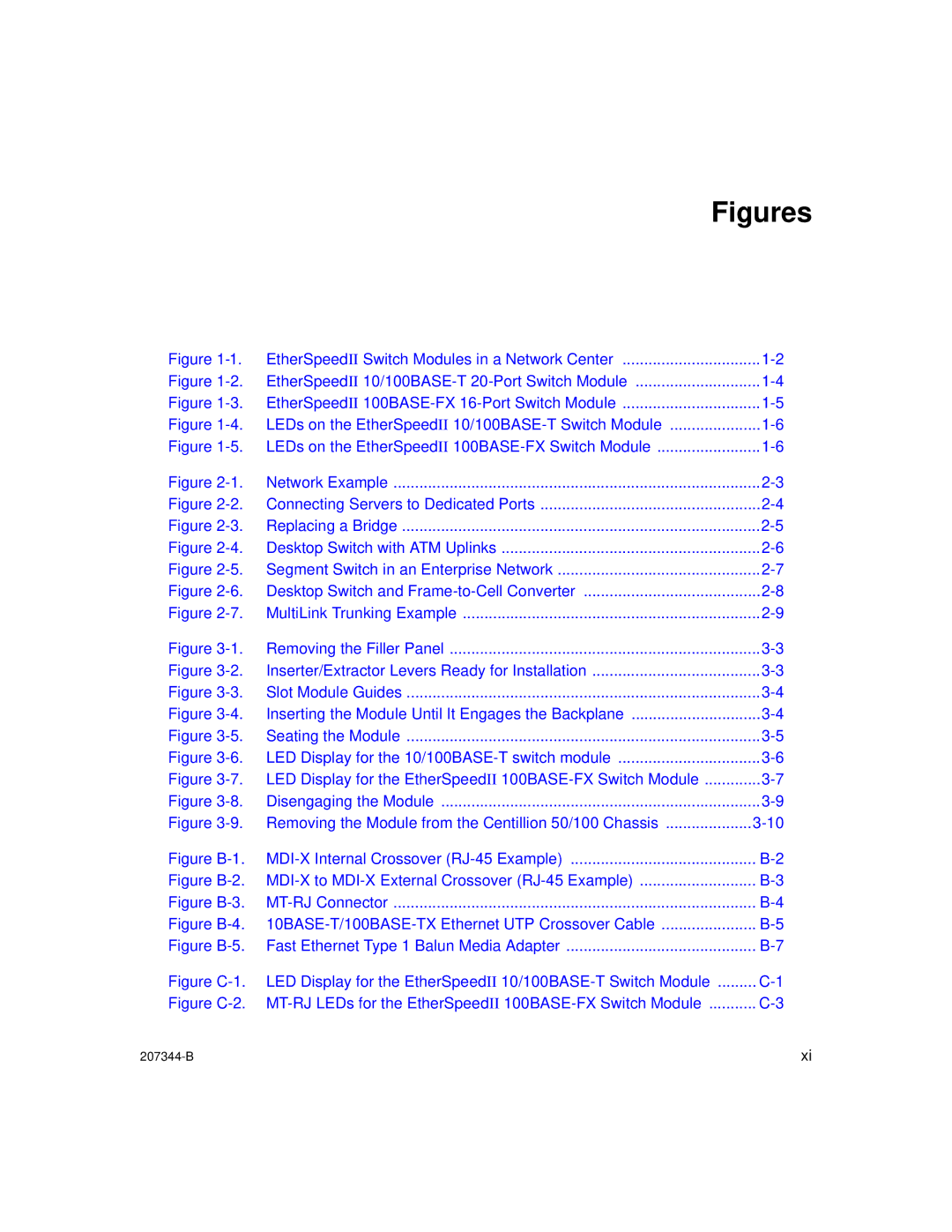 Nortel Networks 207344-B manual Figures 