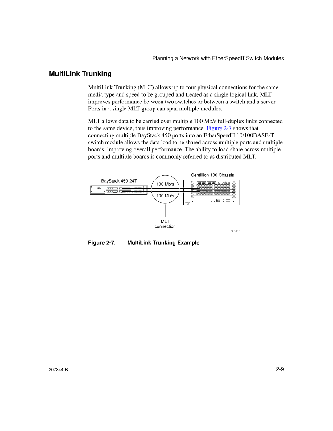 Nortel Networks 207344-B manual MultiLink Trunking Example 