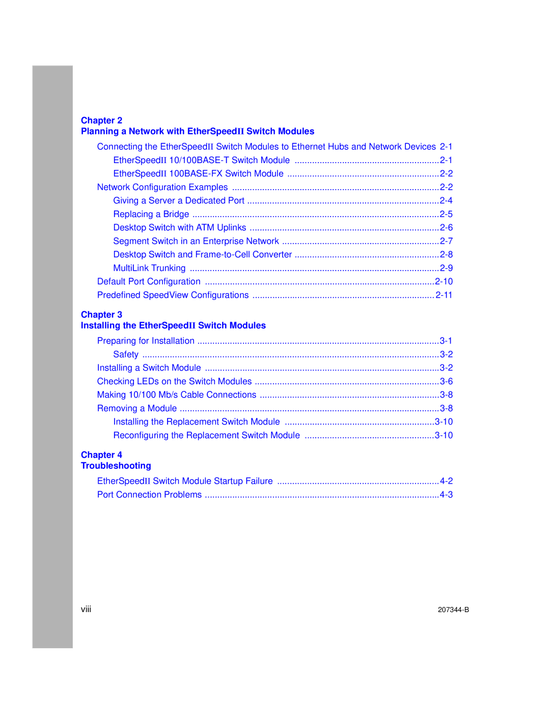 Nortel Networks 207344-B manual Chapter Troubleshooting 