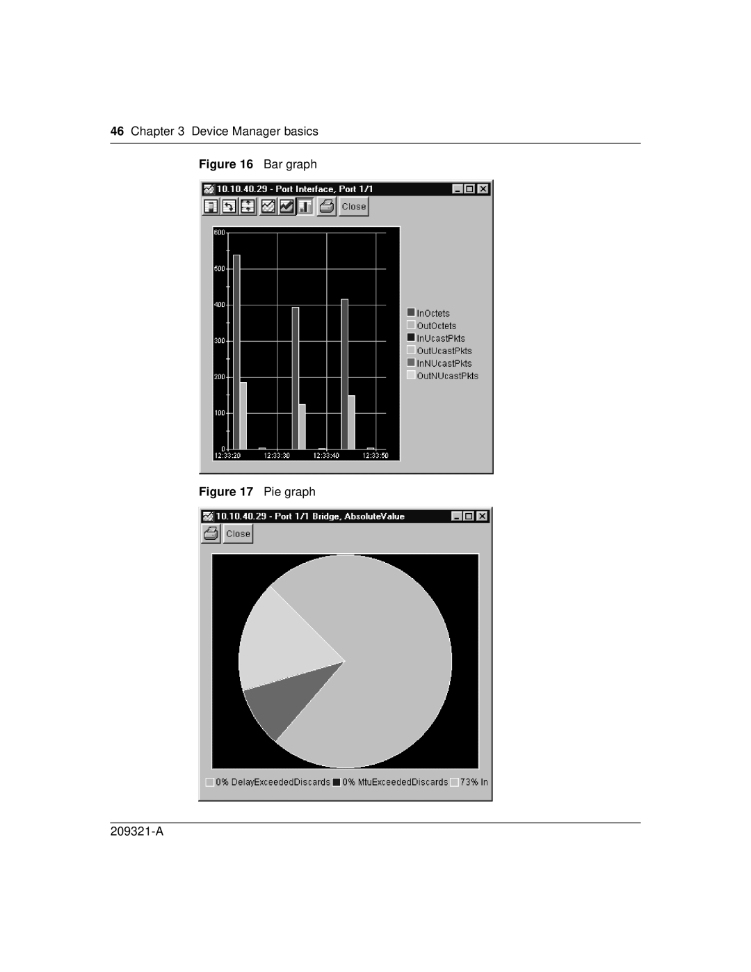 Nortel Networks 209321-A manual Bar graph 