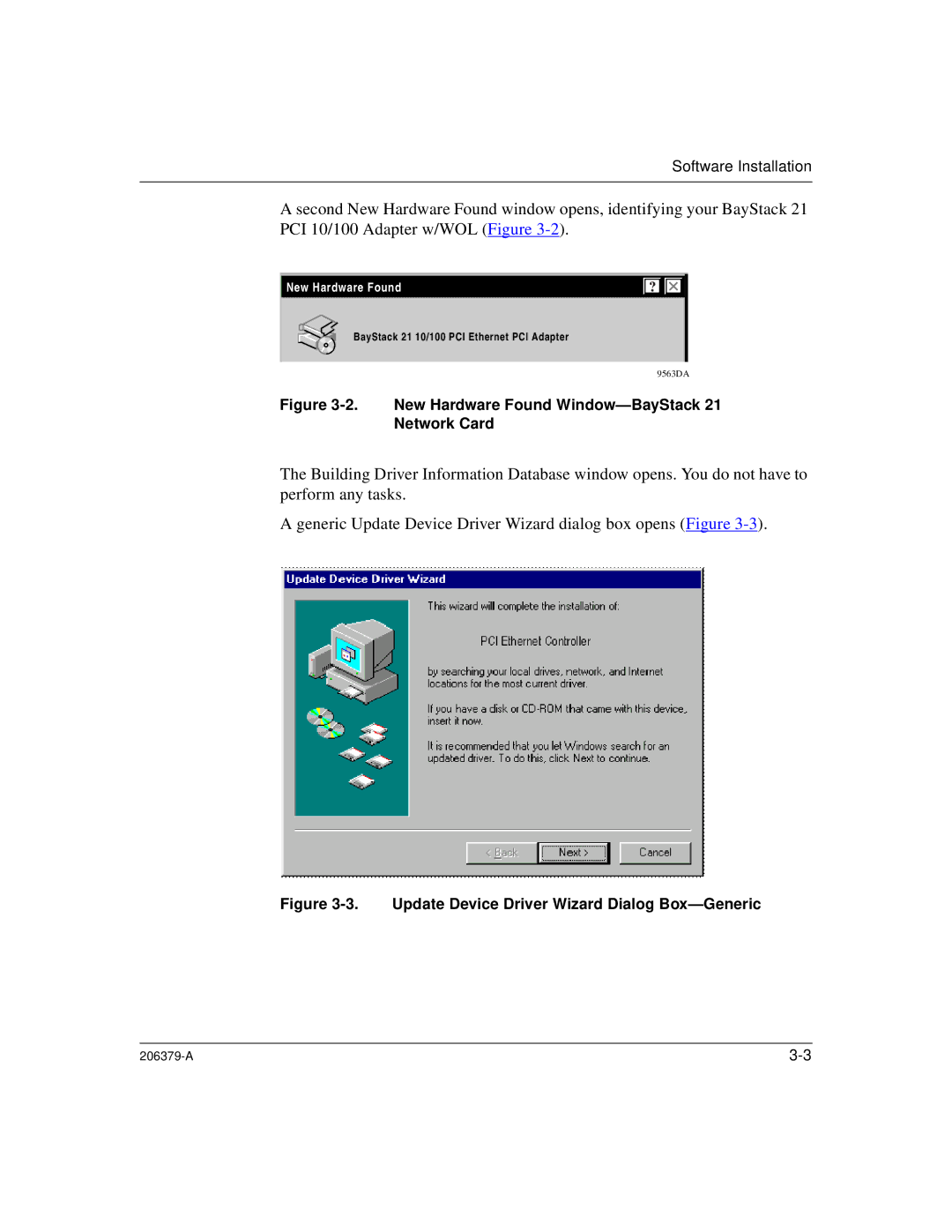 Nortel Networks W/WOL, 21 PCI 10/100 manual New Hardware Found Window-BayStack Network Card 