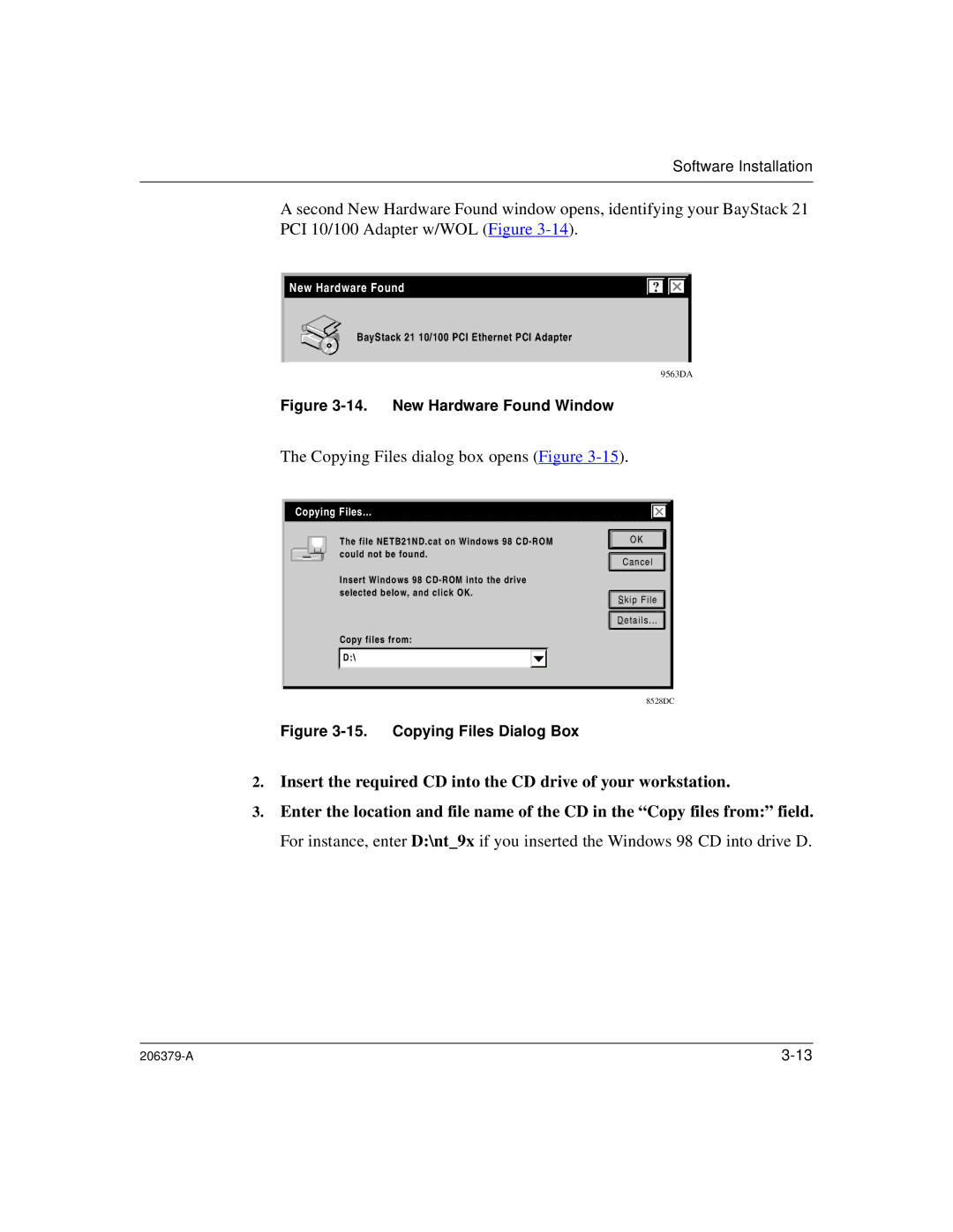 Nortel Networks W/WOL, 21 PCI 10/100 manual New Hardware Found Window 