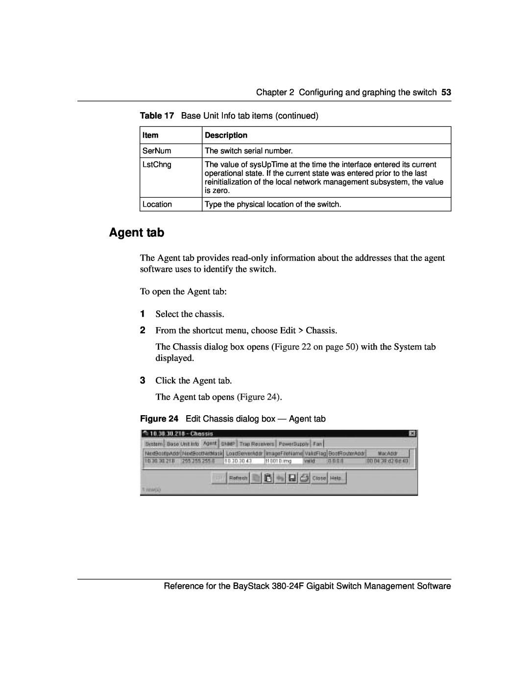 Nortel Networks 214393-A manual Agent tab 
