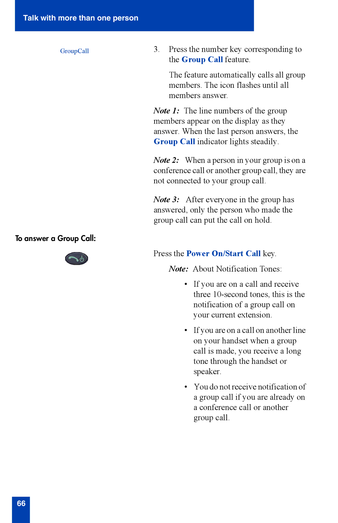 Nortel Networks 2210 manual Group Call feature 