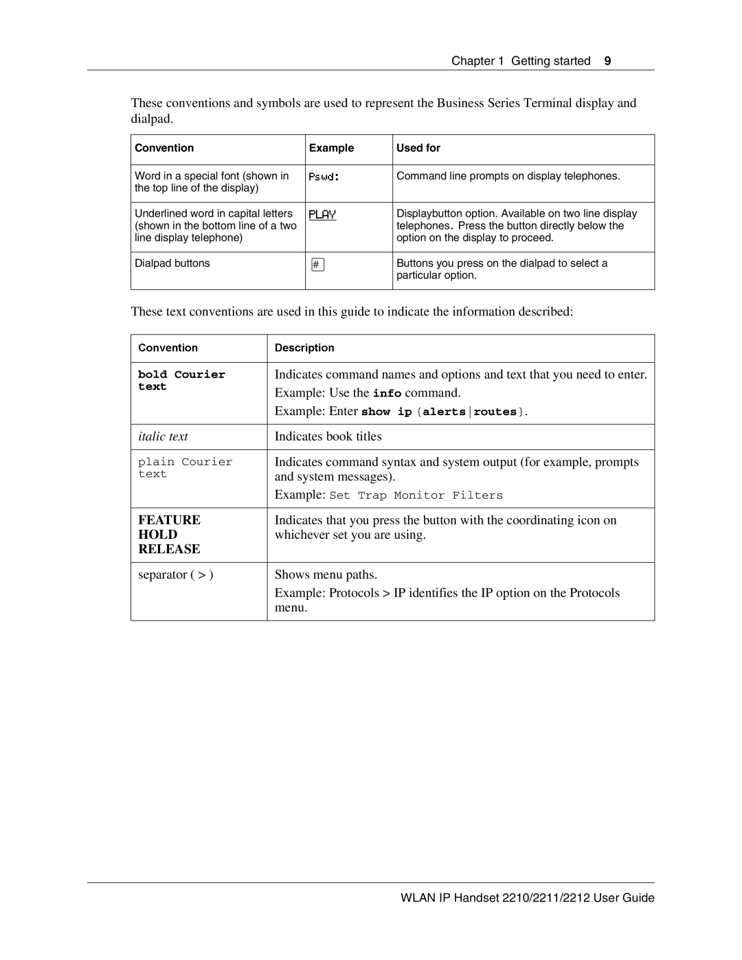 Nortel Networks 2212, 2211, 2210 manual Play, Pswd 