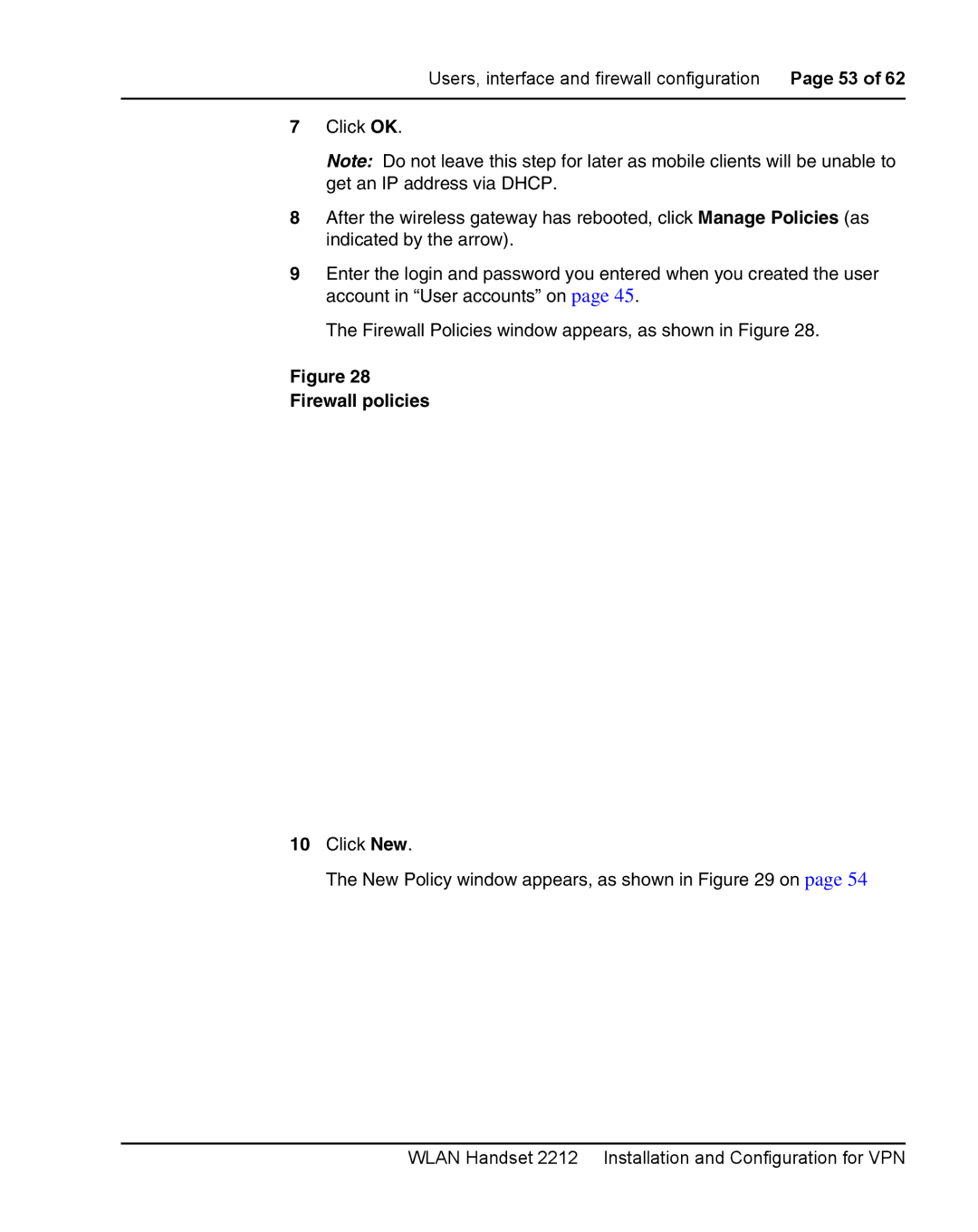 Nortel Networks 2212 manual Firewall policies 